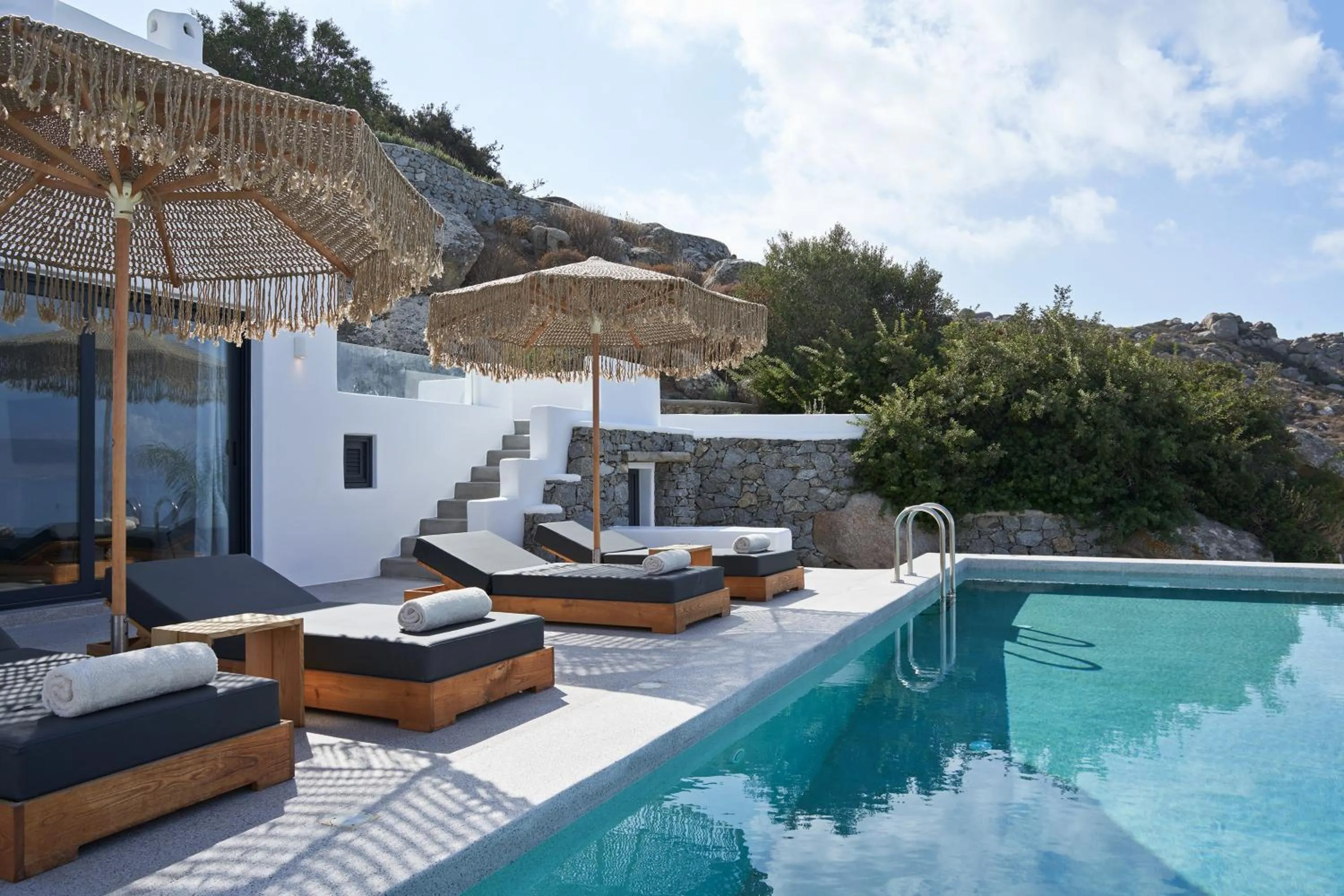 Balcony/Terrace in Hill Club Naxos