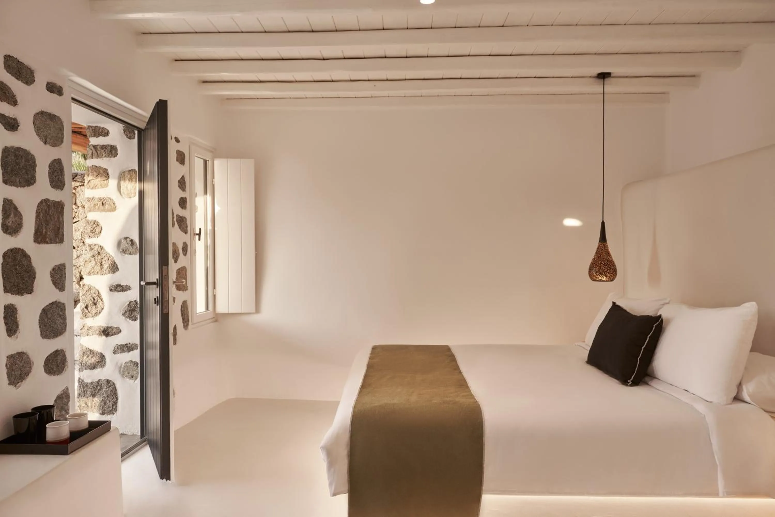 Bedroom, Bed in Hill Club Naxos