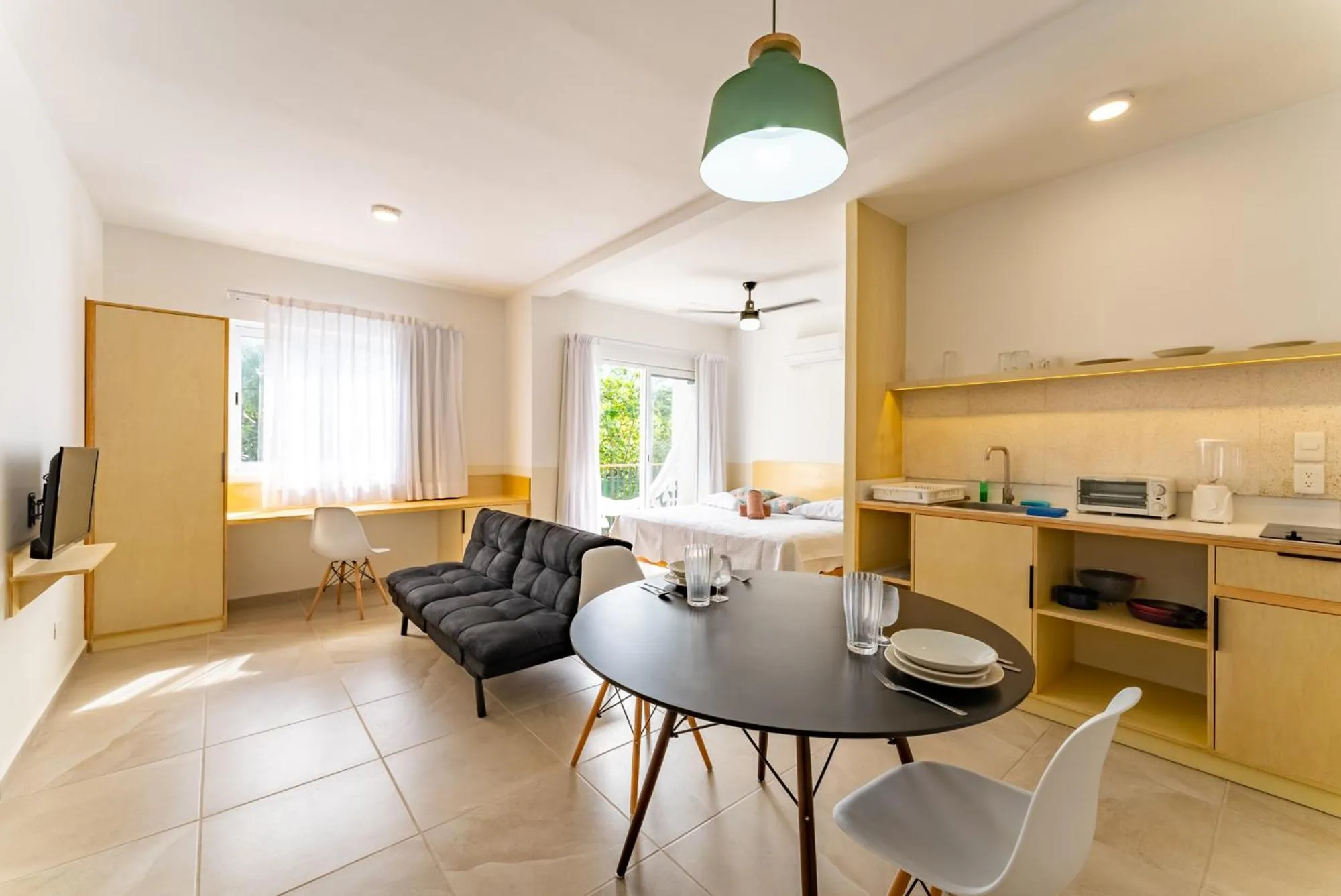 Living room in Bed Away Studios