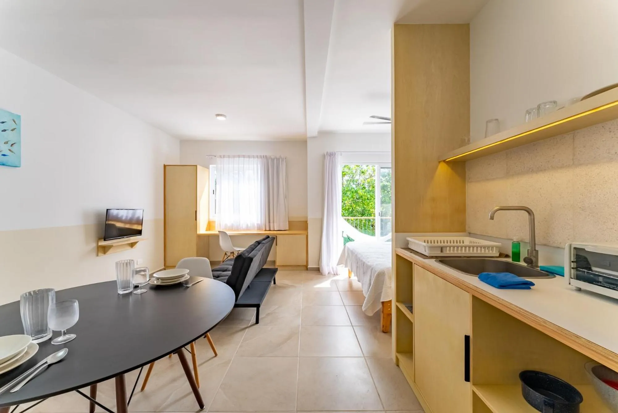 Kitchen or kitchenette in Bed Away Studios