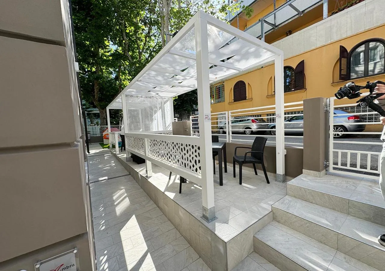 Patio in Hotel Corno d'Oro