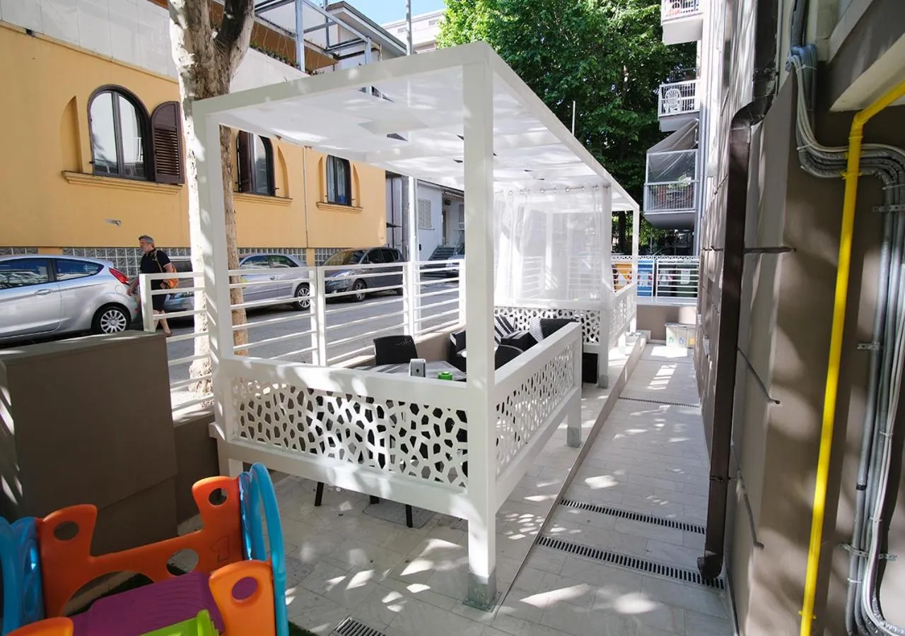 Patio in Hotel Corno d'Oro