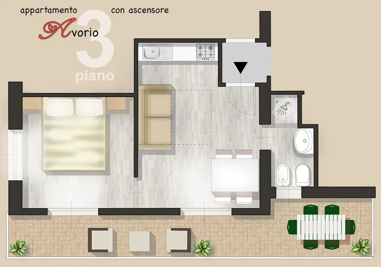 One-Bedroom House in chiAma Hotel One-Bedroom House in chiAma Hotel