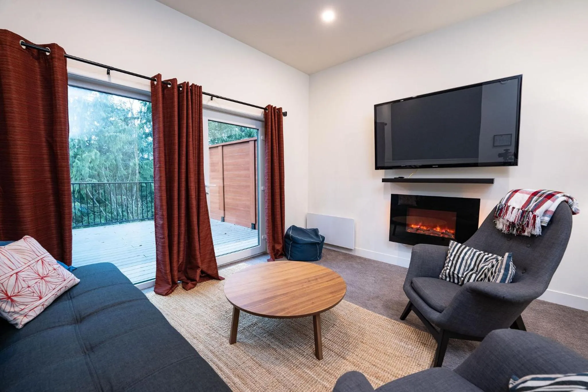 Seating area in Alpine Escape by Revelstoke Vacations