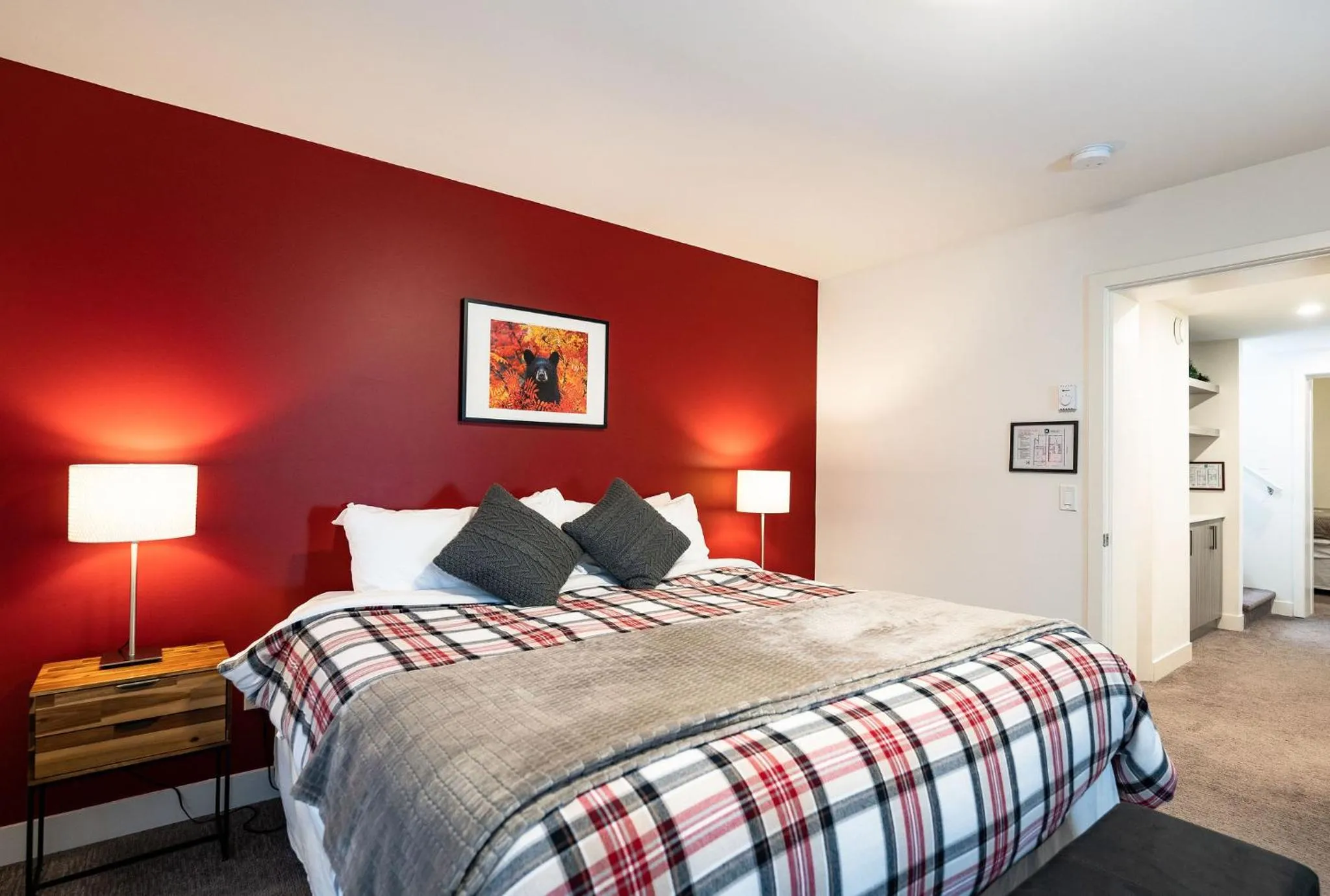 Bedroom, Bed in Alpine Escape by Revelstoke Vacations
