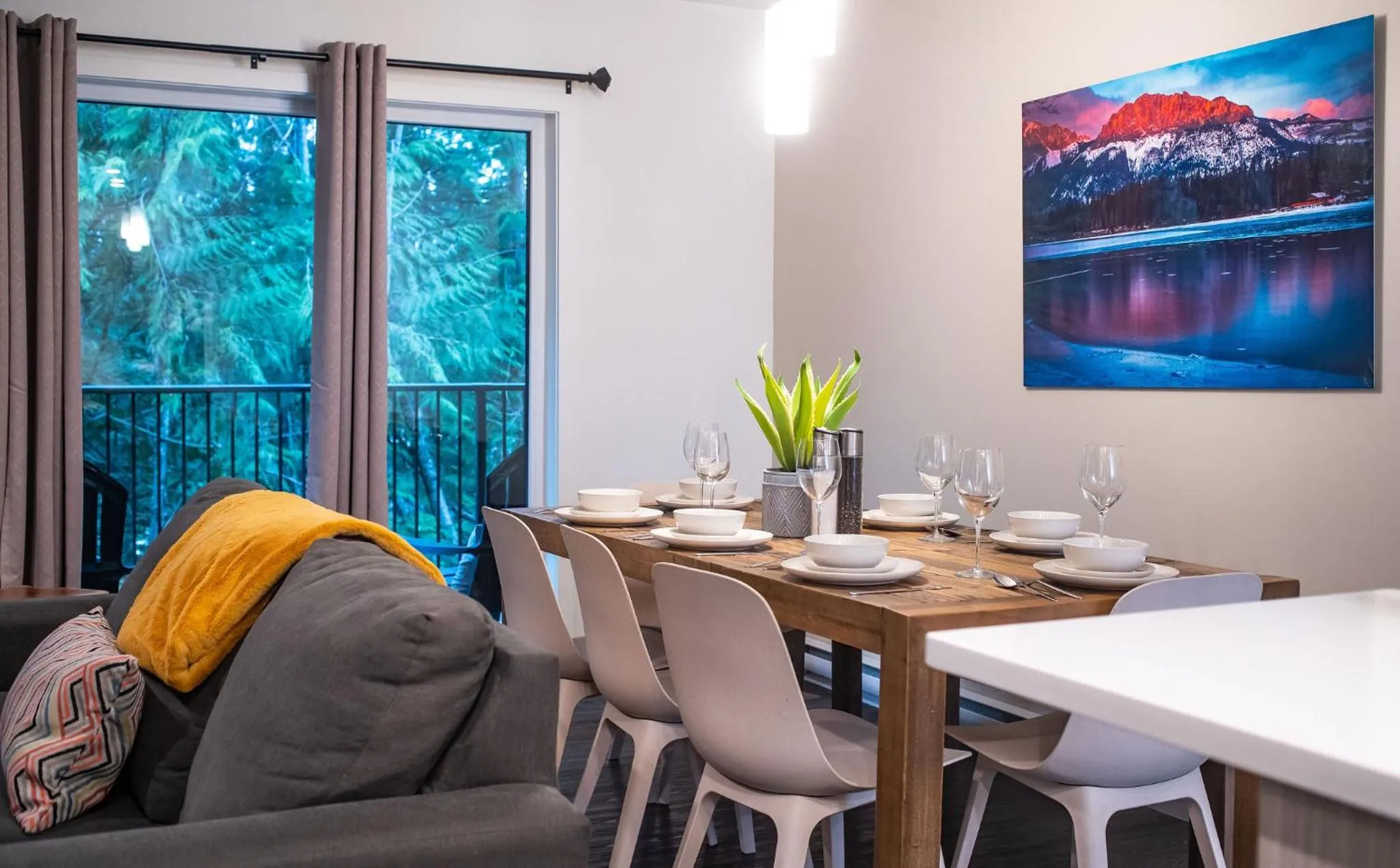 Dining area in Alpine Escape by Revelstoke Vacations