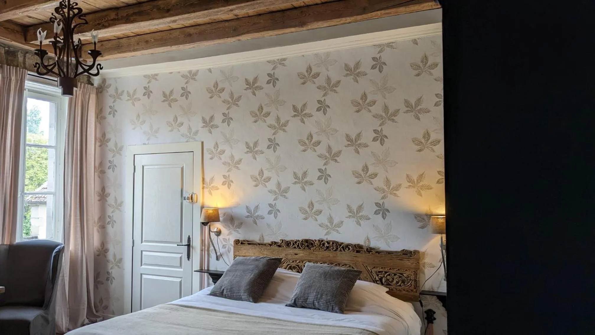 Bed in Manoir La Cerise