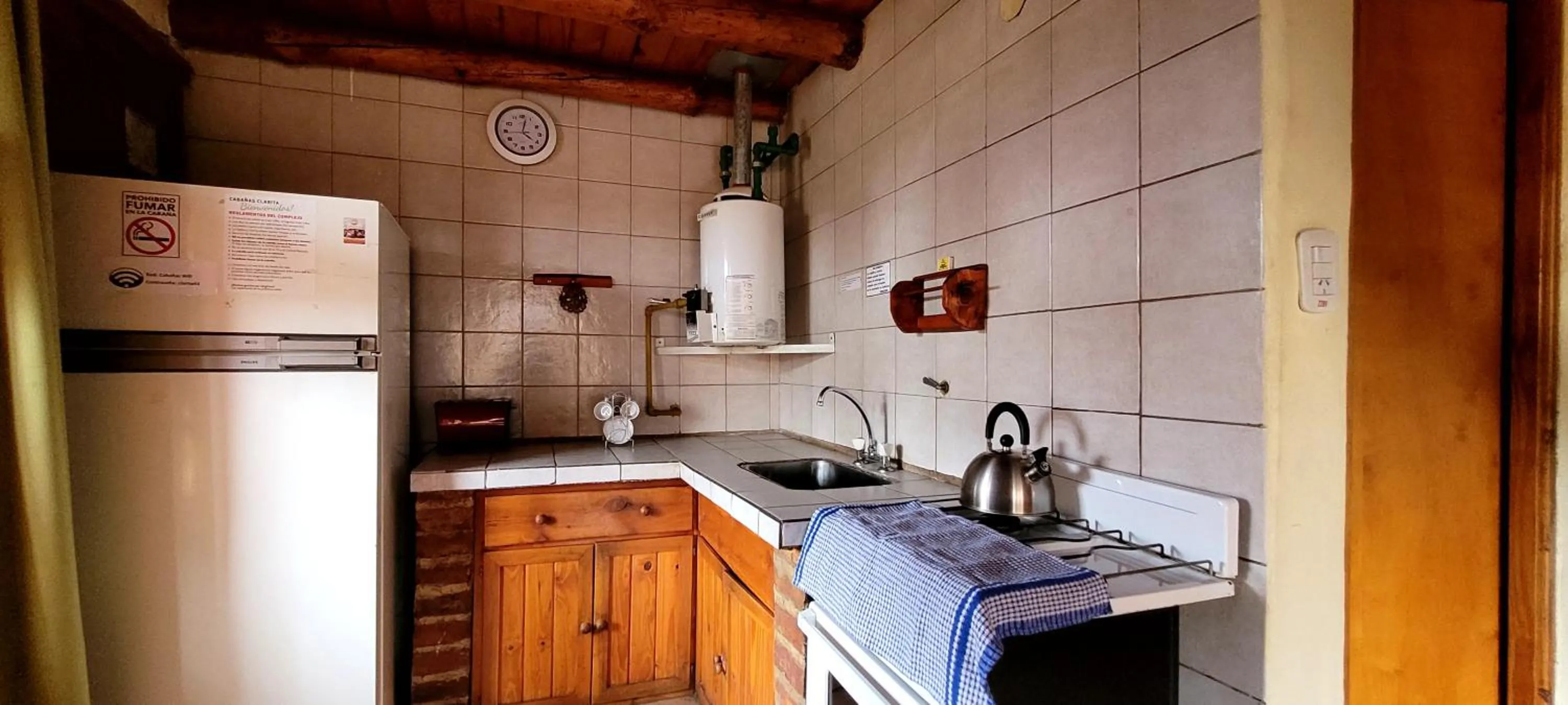 kitchen in Cabañas Clarita