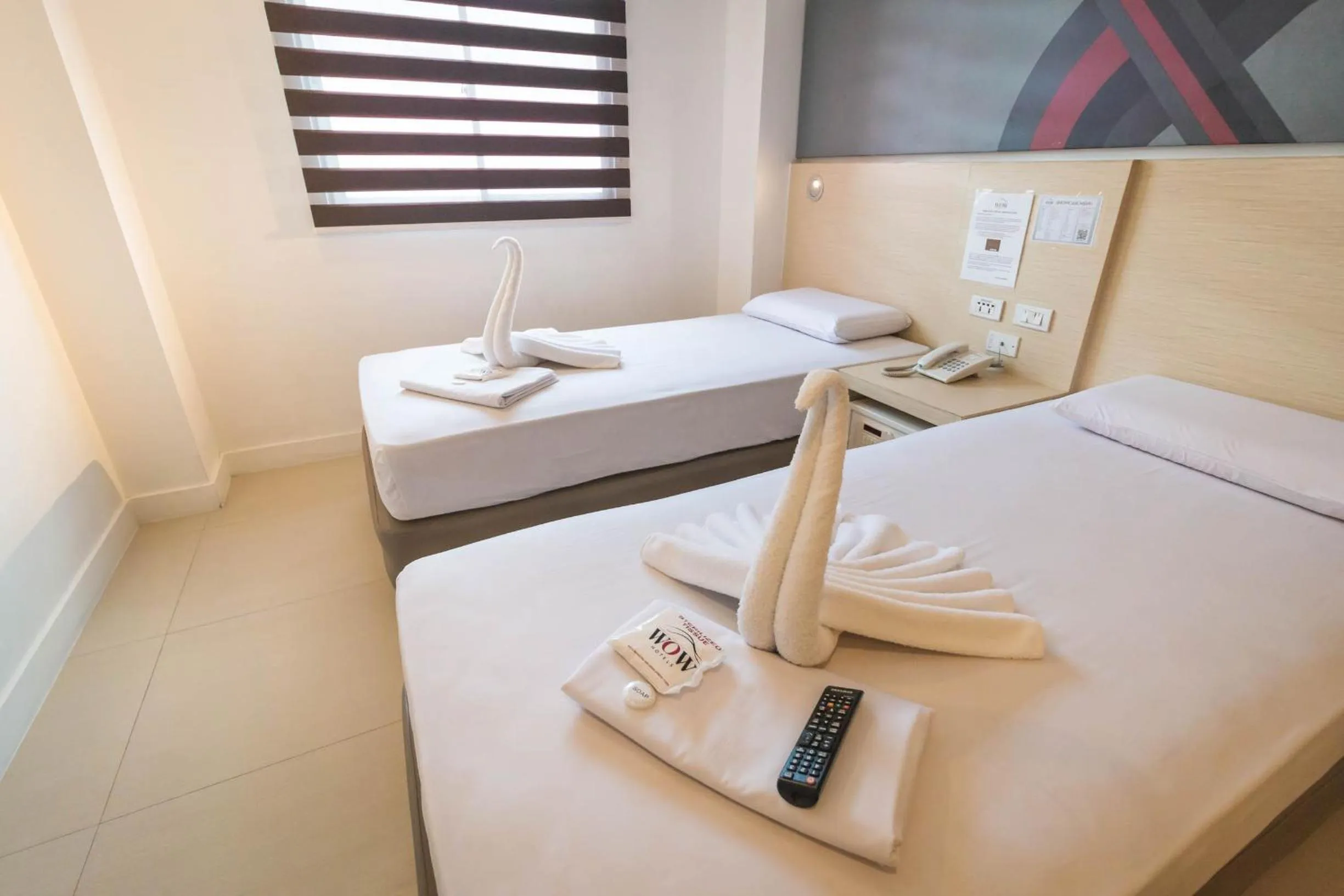 Bed in Wow Budget Hotel Cubao