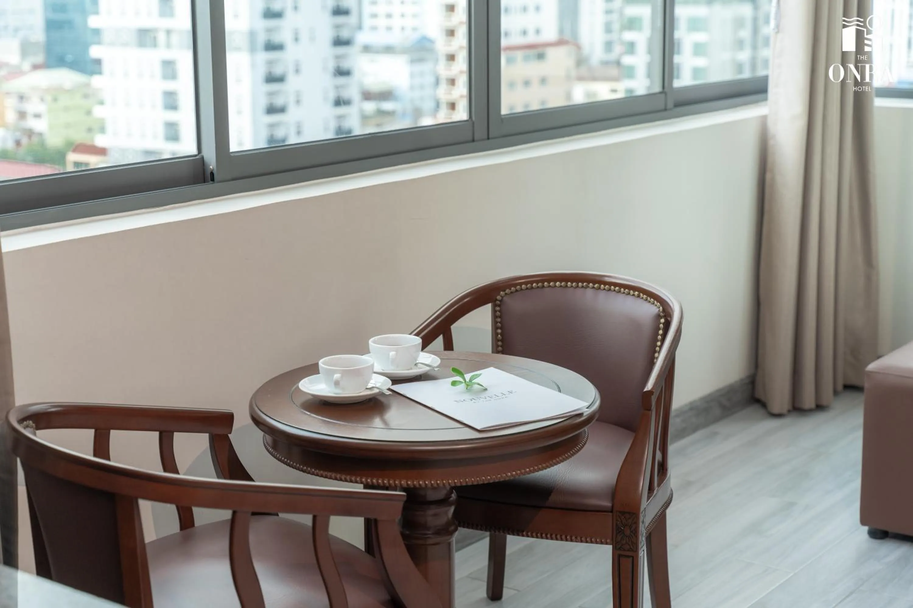 Seating area in The ONRA Hotel