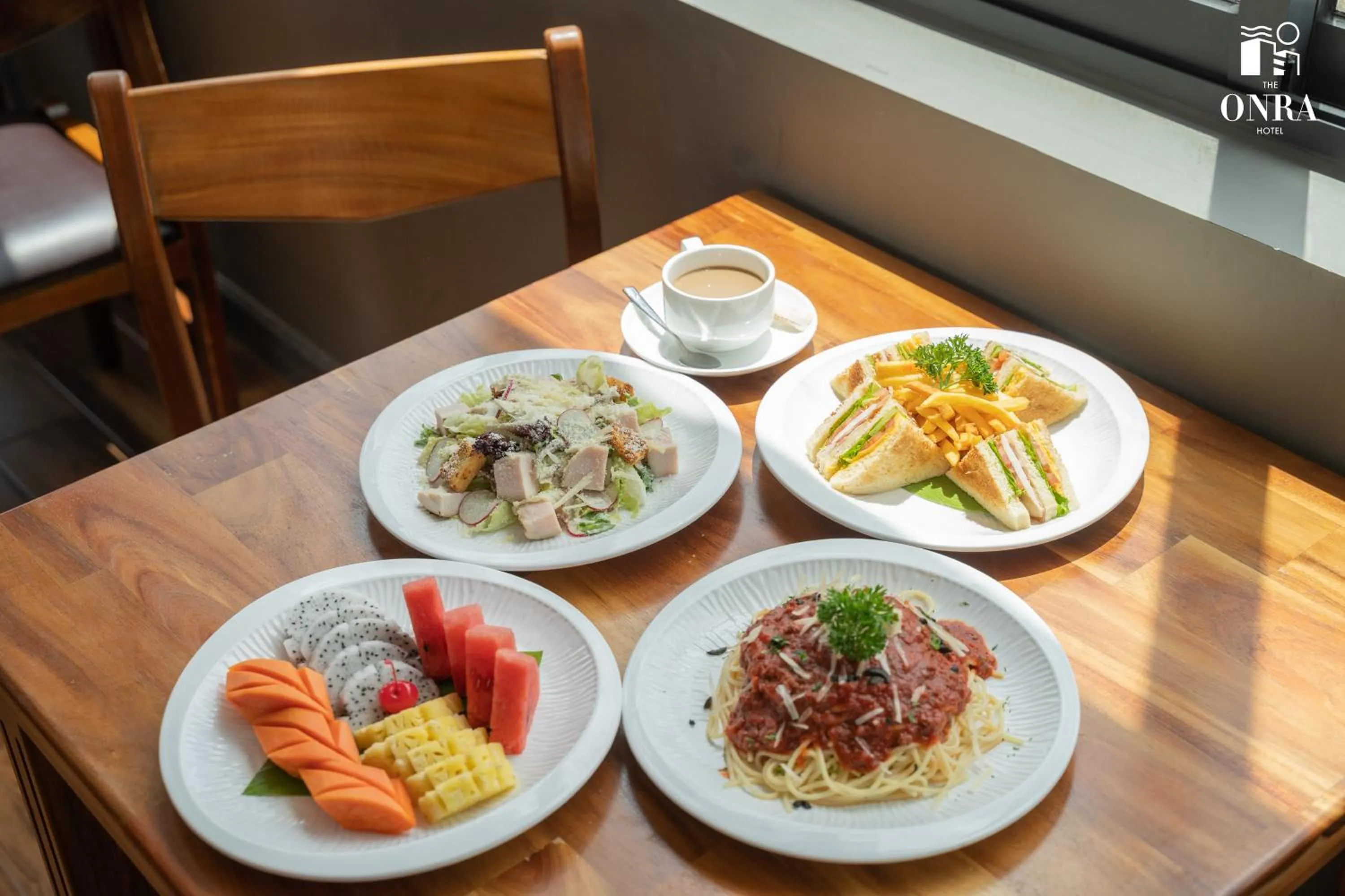 Food and drinks in The ONRA Hotel