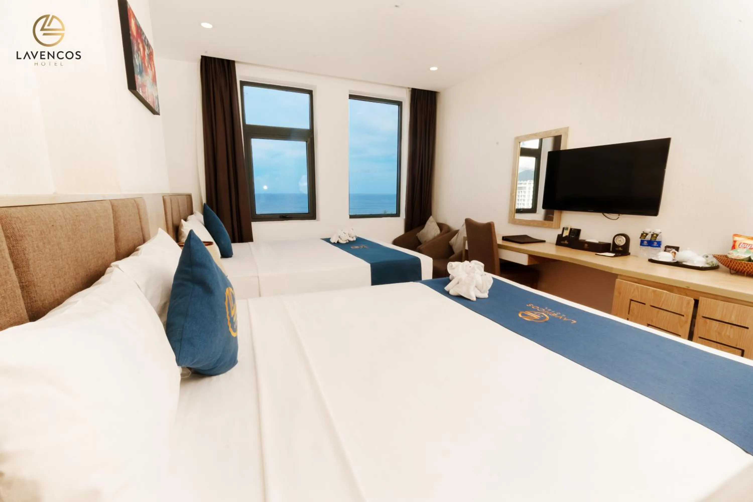 Bed in Lavencos Hotel Da Nang