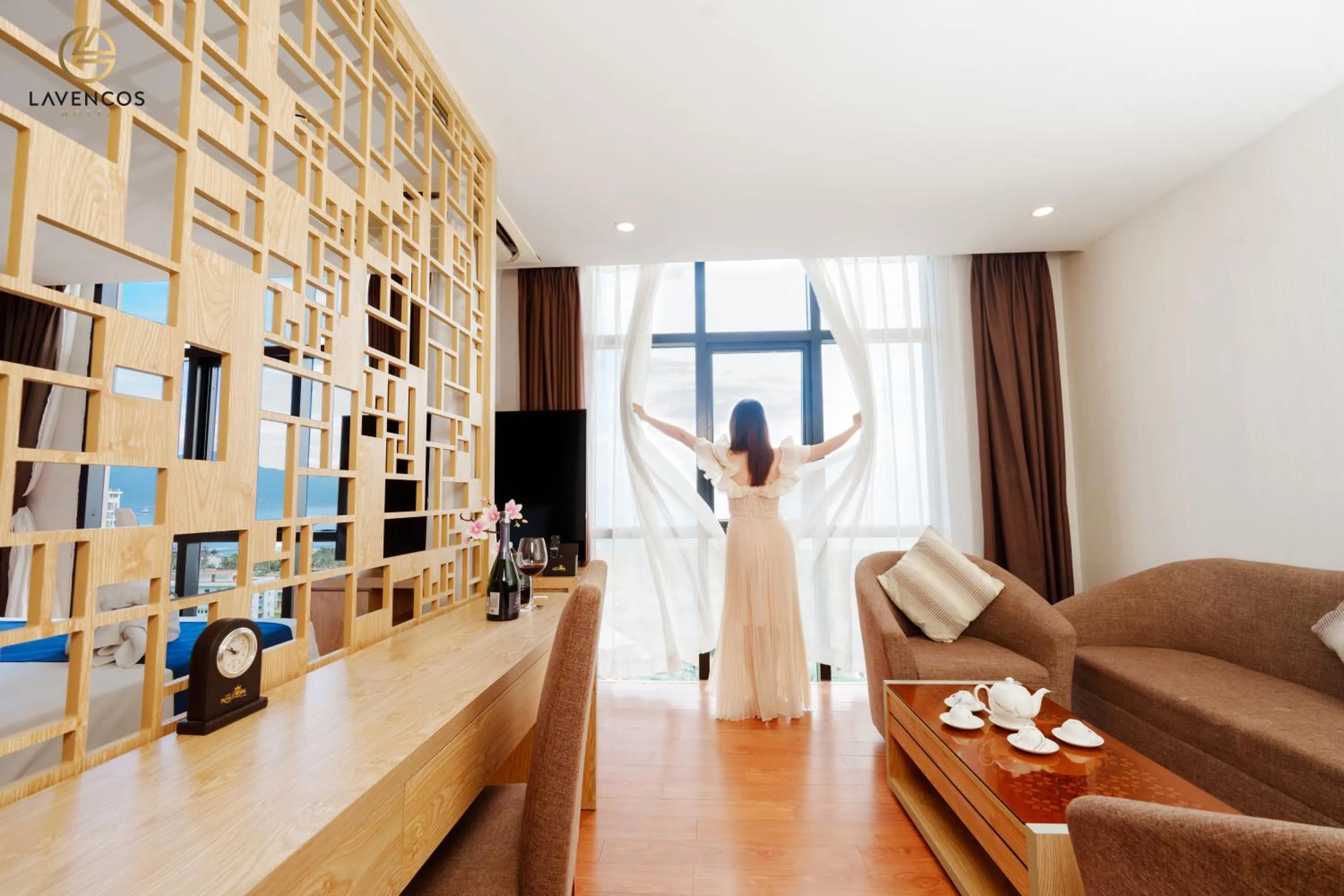 Communal lounge/ TV room in Lavencos Hotel Da Nang