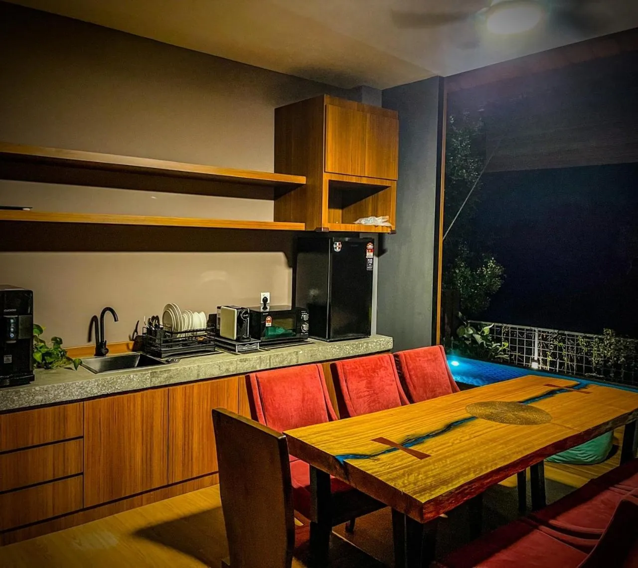 Kitchen or kitchenette in Royale Riviera Resort Private Pool Villas