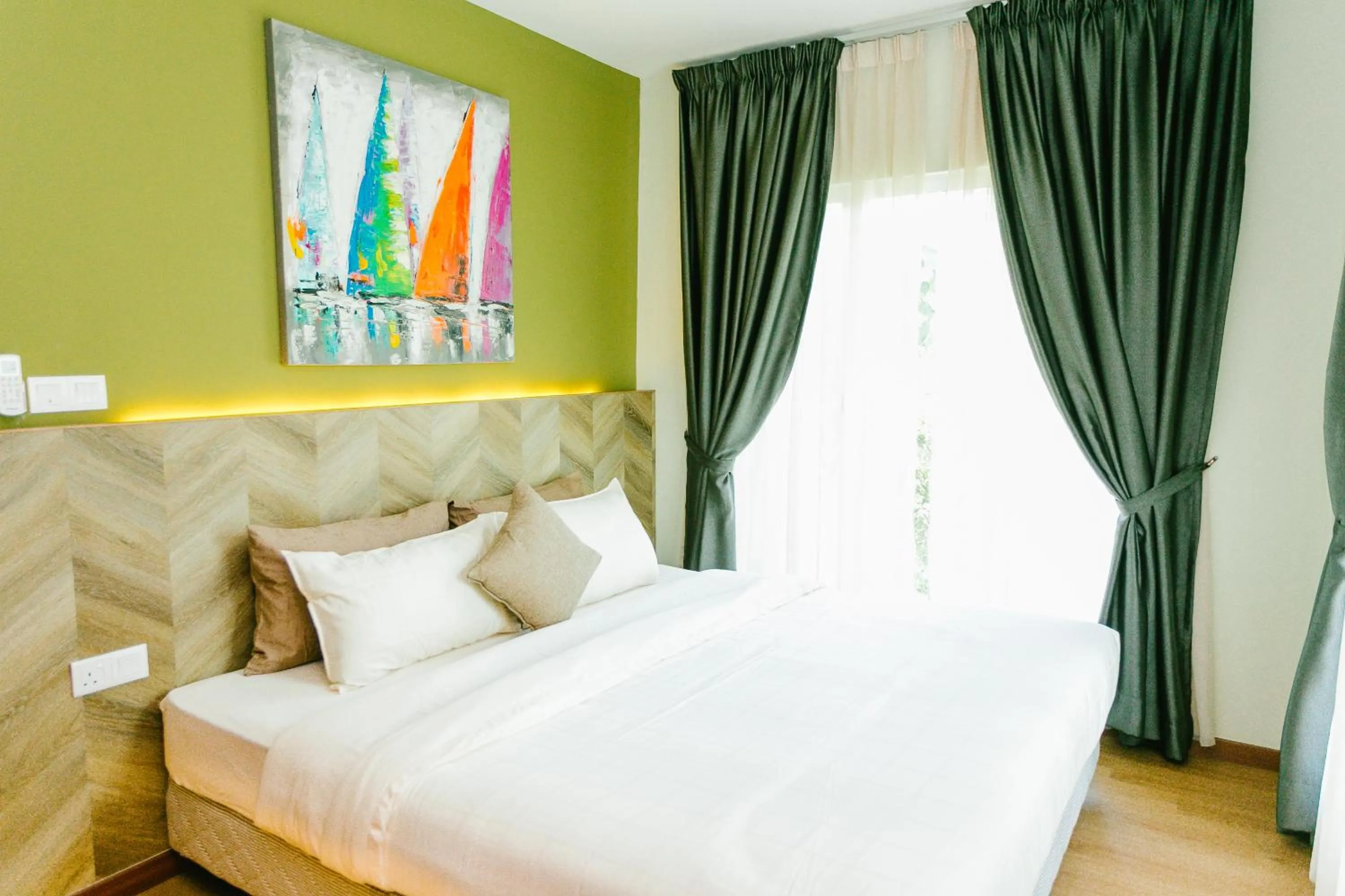 Bed in Royale Riviera Resort Private Pool Villas