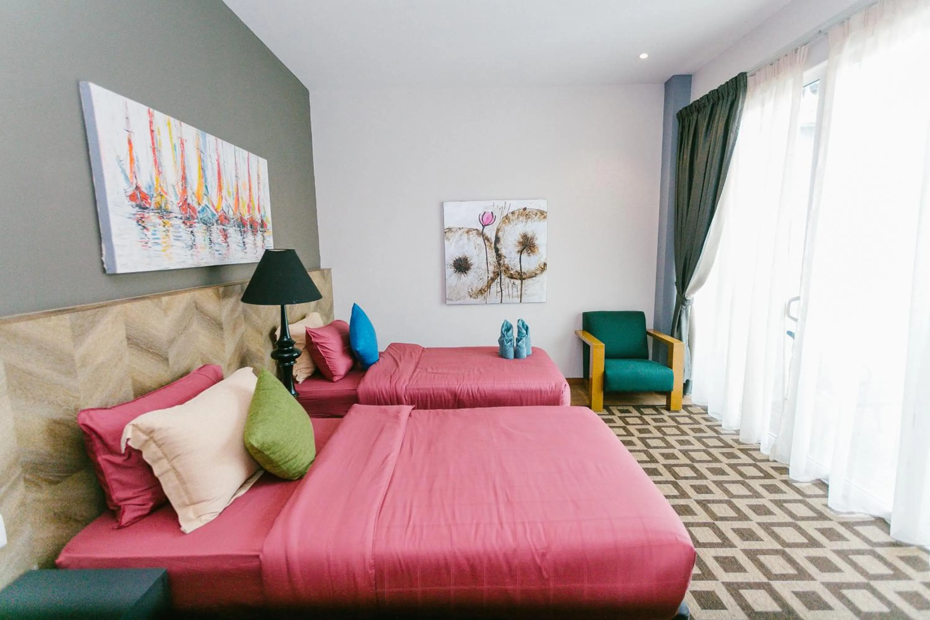 Bed in Royale Riviera Resort Private Pool Villas