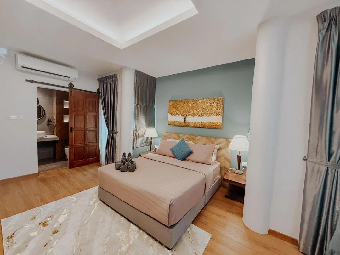 Bed in Royale Riviera Resort Private Pool Villas