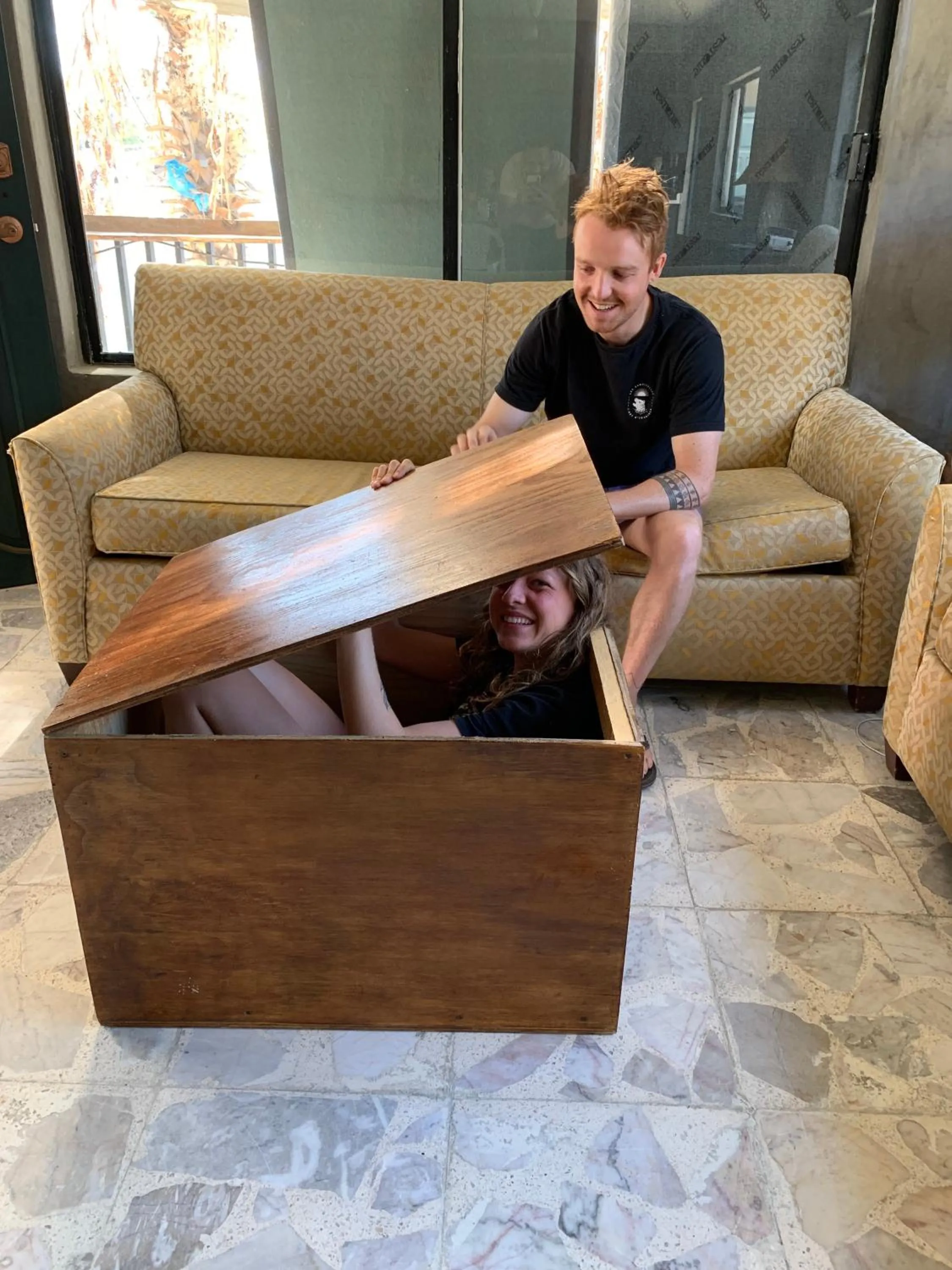 Staff in Desert Heart Hostel