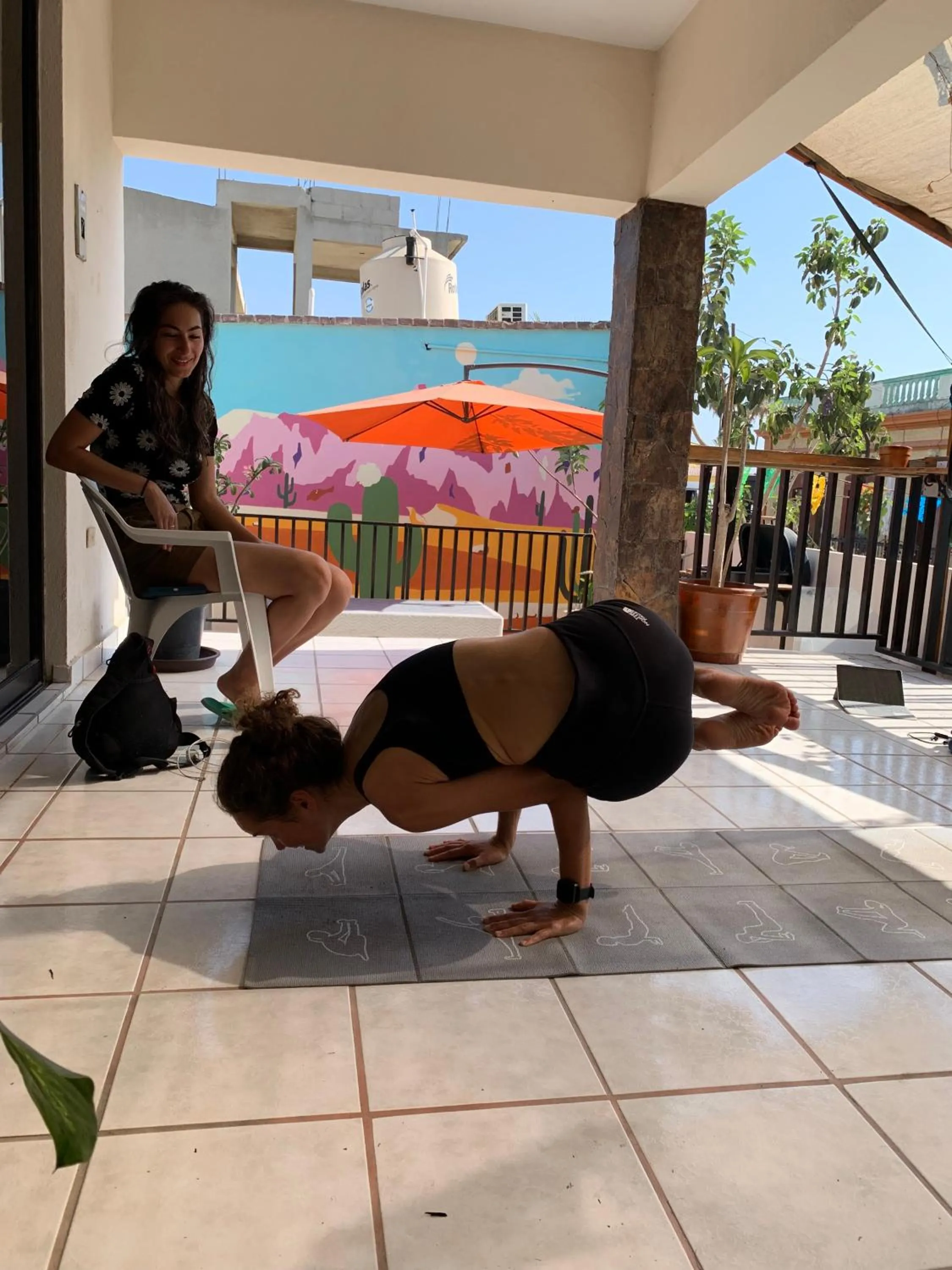 Balcony/Terrace in Desert Heart Hostel