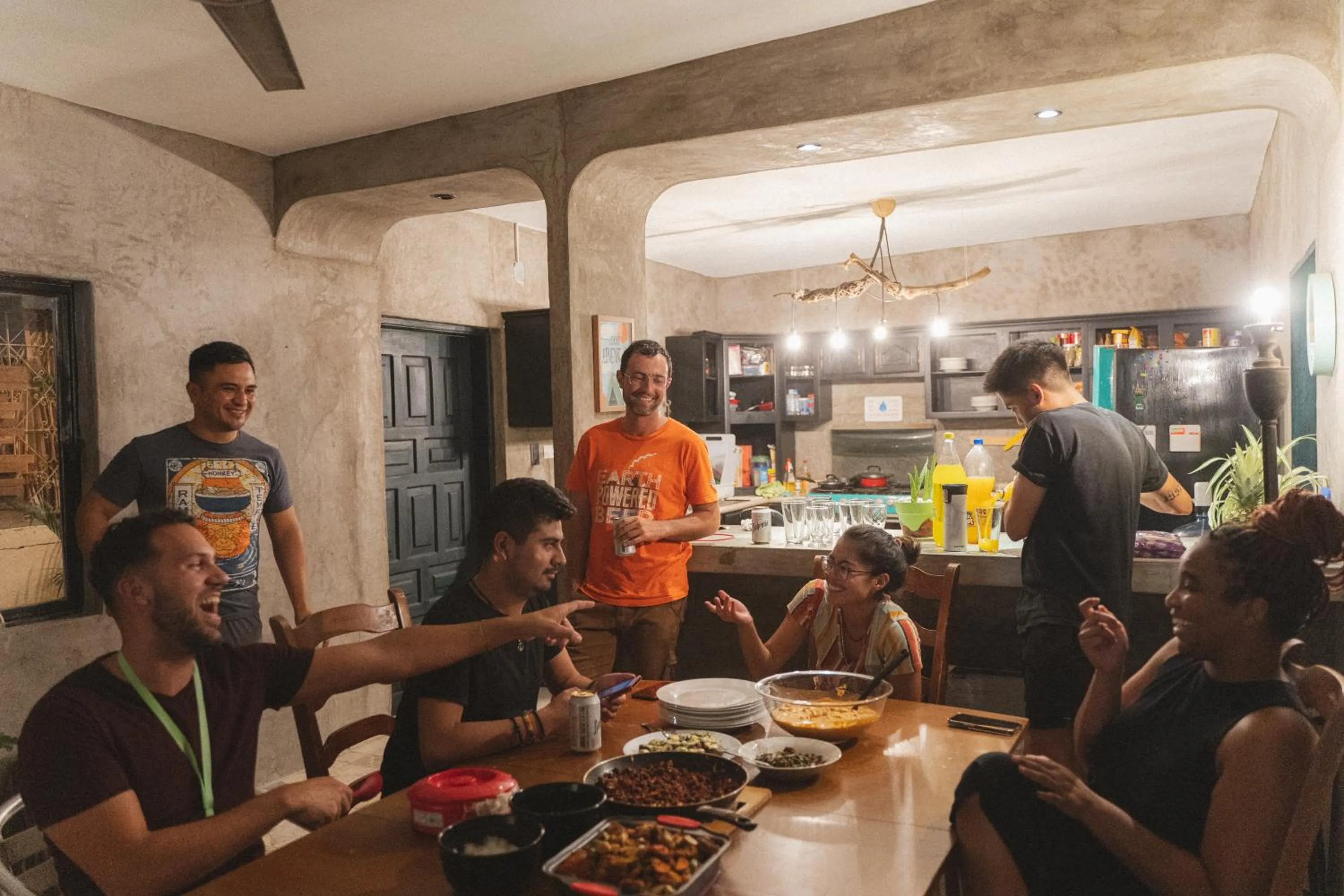Dining area in Desert Heart Hostel