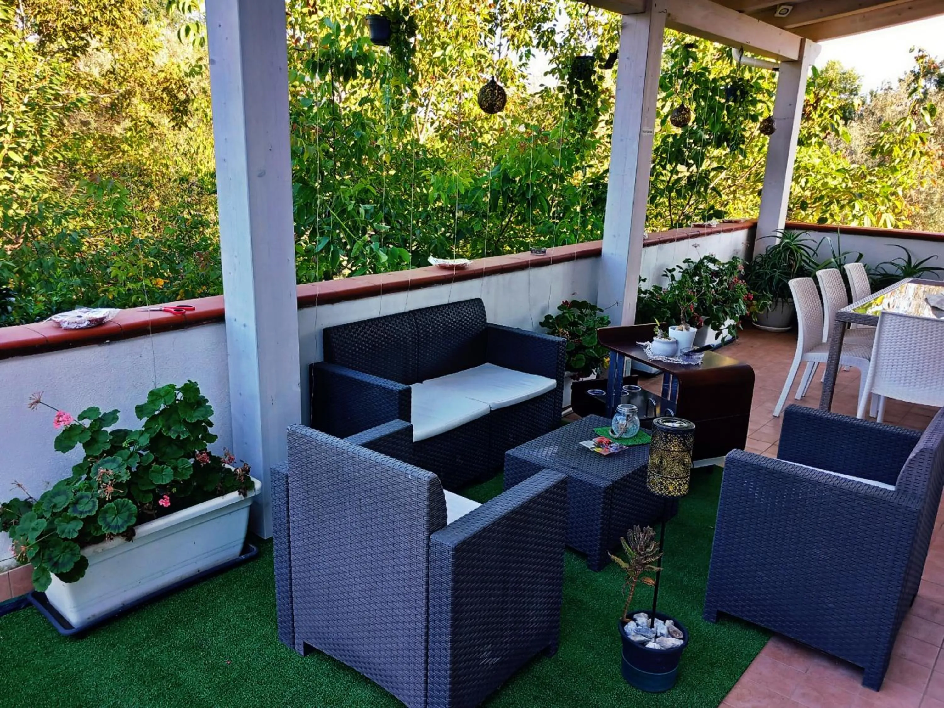 Patio in B&B Villa Maracujà