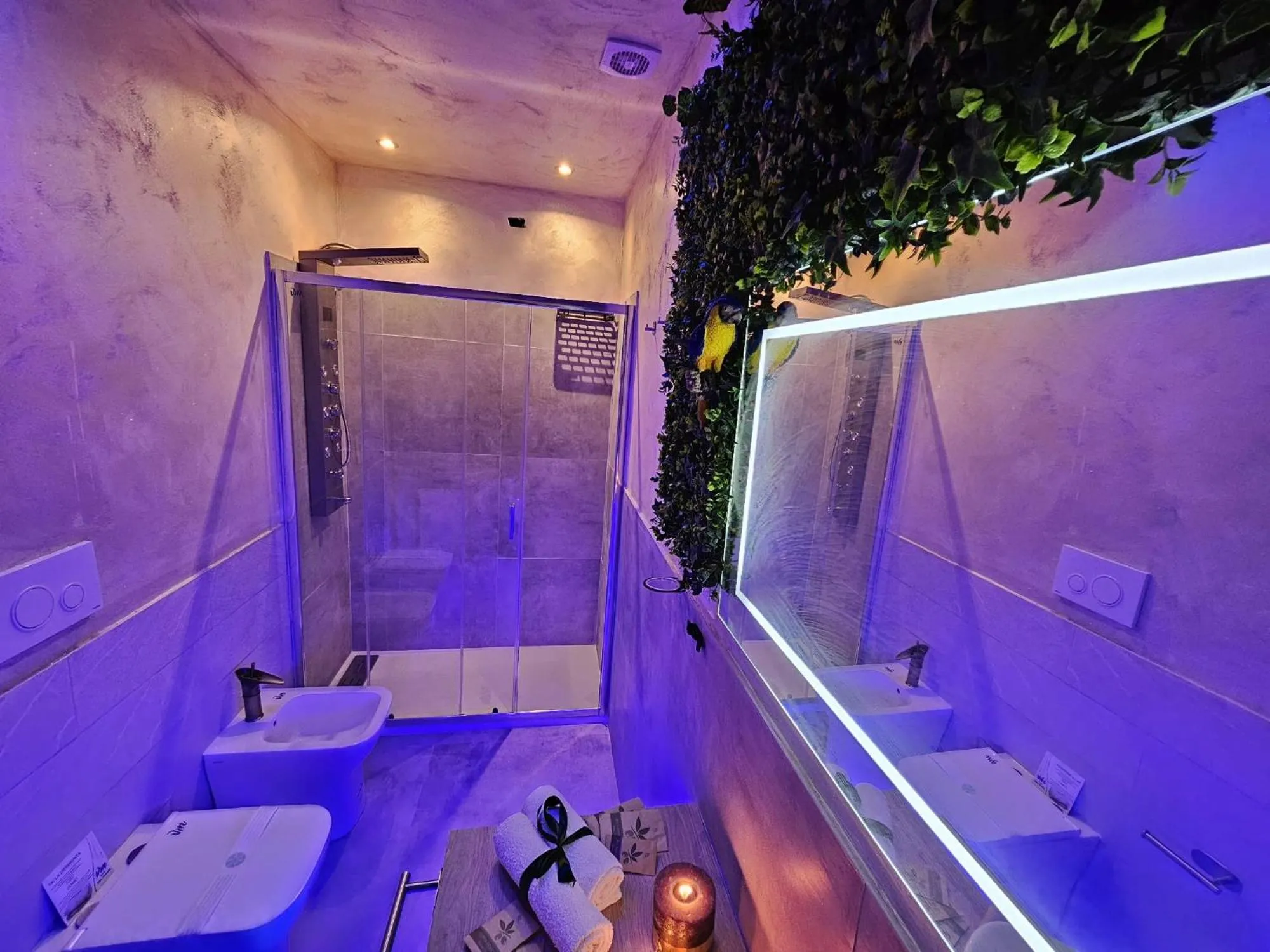 Shower in B&B Villa Maracujà