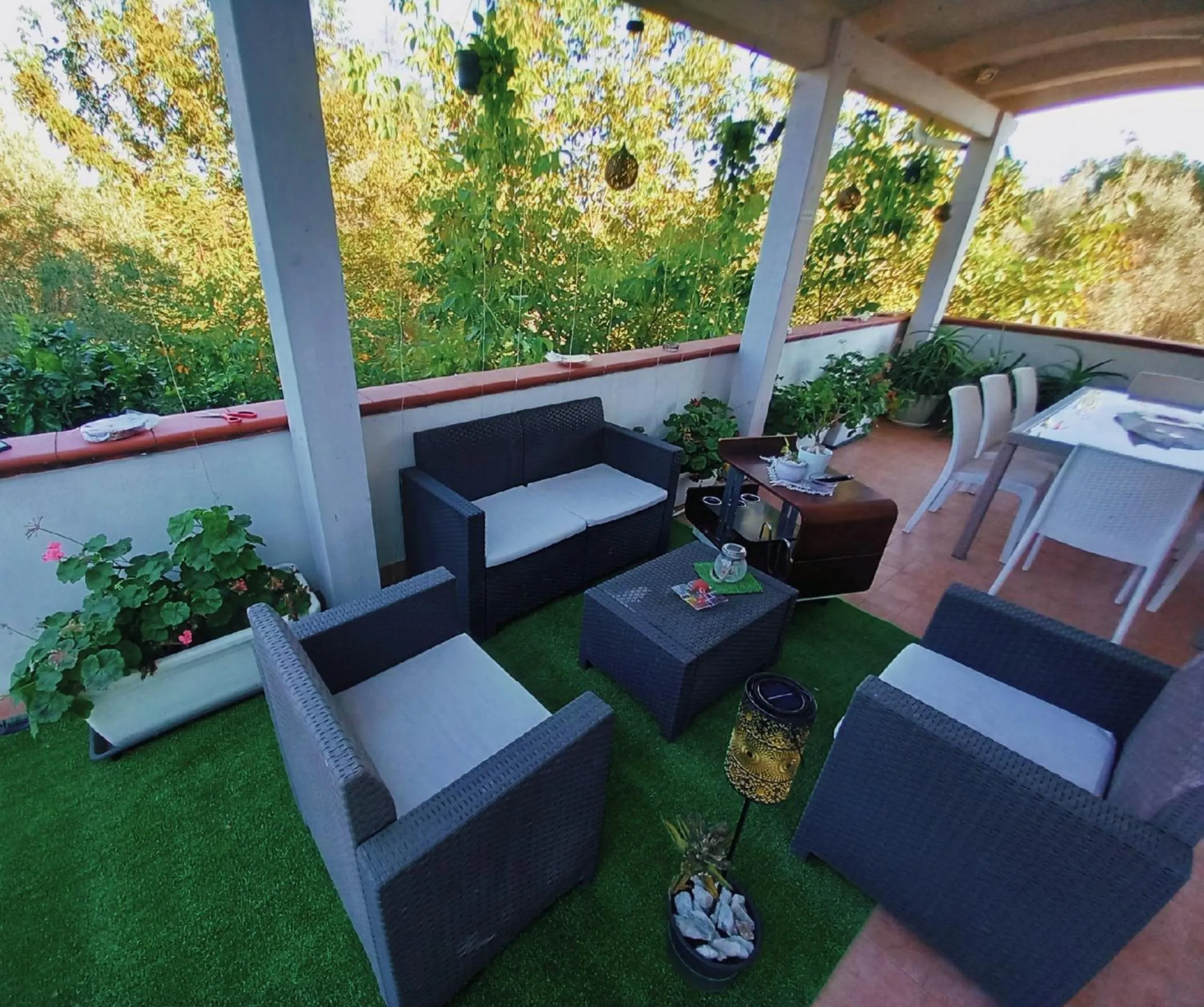 Patio in B&B Villa Maracujà