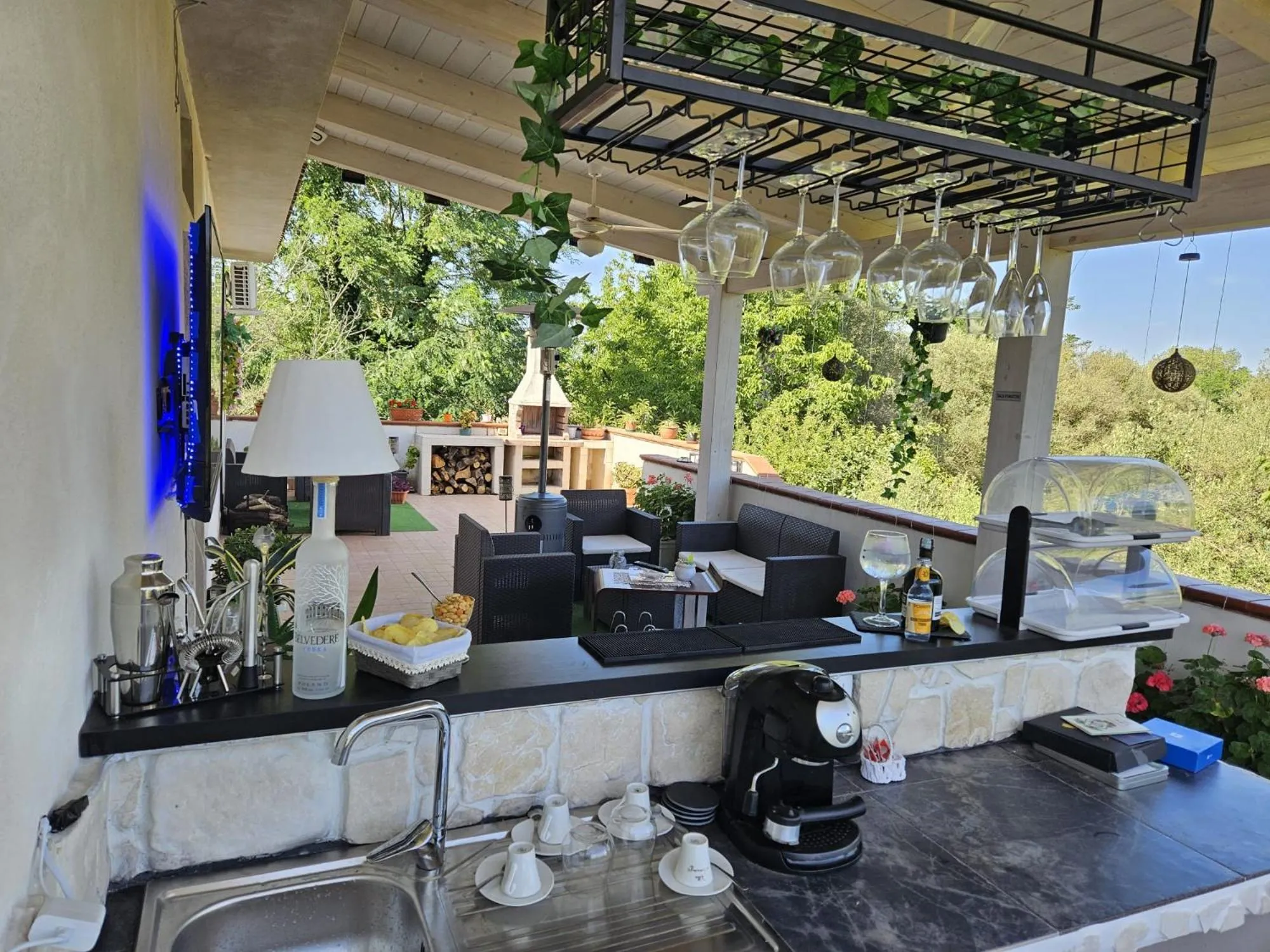 Lounge or bar in B&B Villa Maracujà