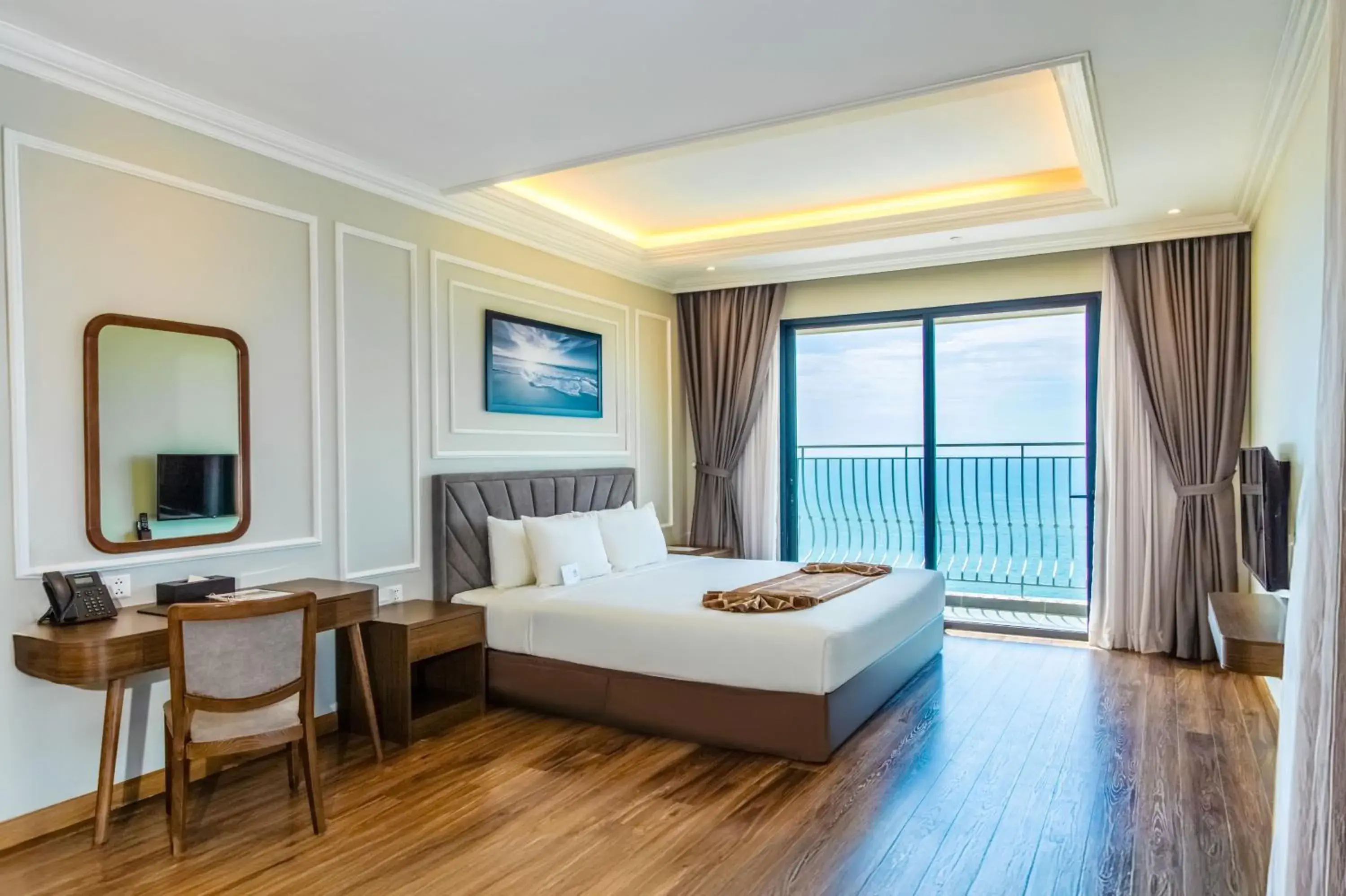 Bed in Vipol Mui Ne Hotel & Spa Bed in Vipol Mui Ne Hotel & Spa