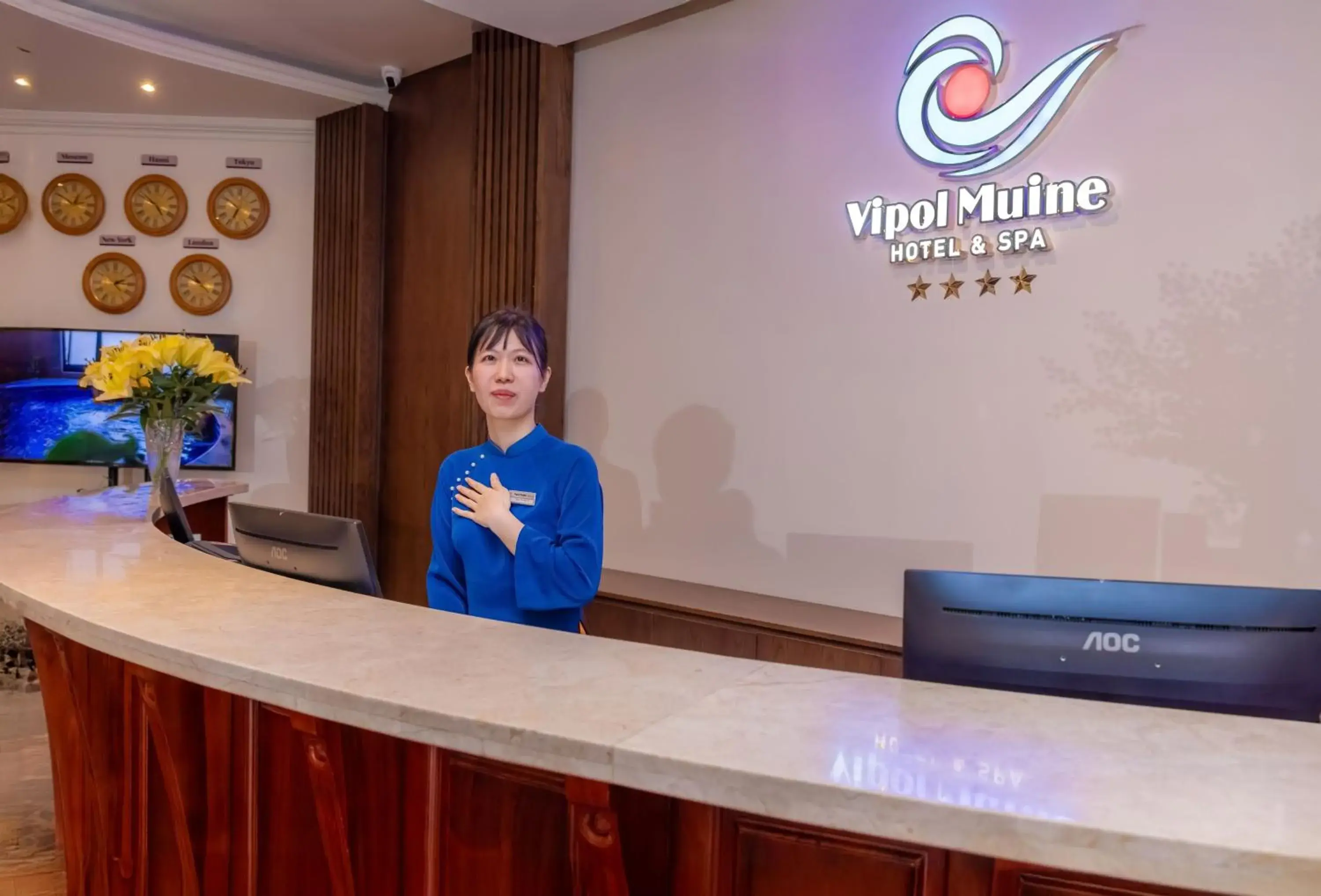 Lobby or reception in Vipol Mui Ne Hotel & Spa Lobby or reception in Vipol Mui Ne Hotel & Spa