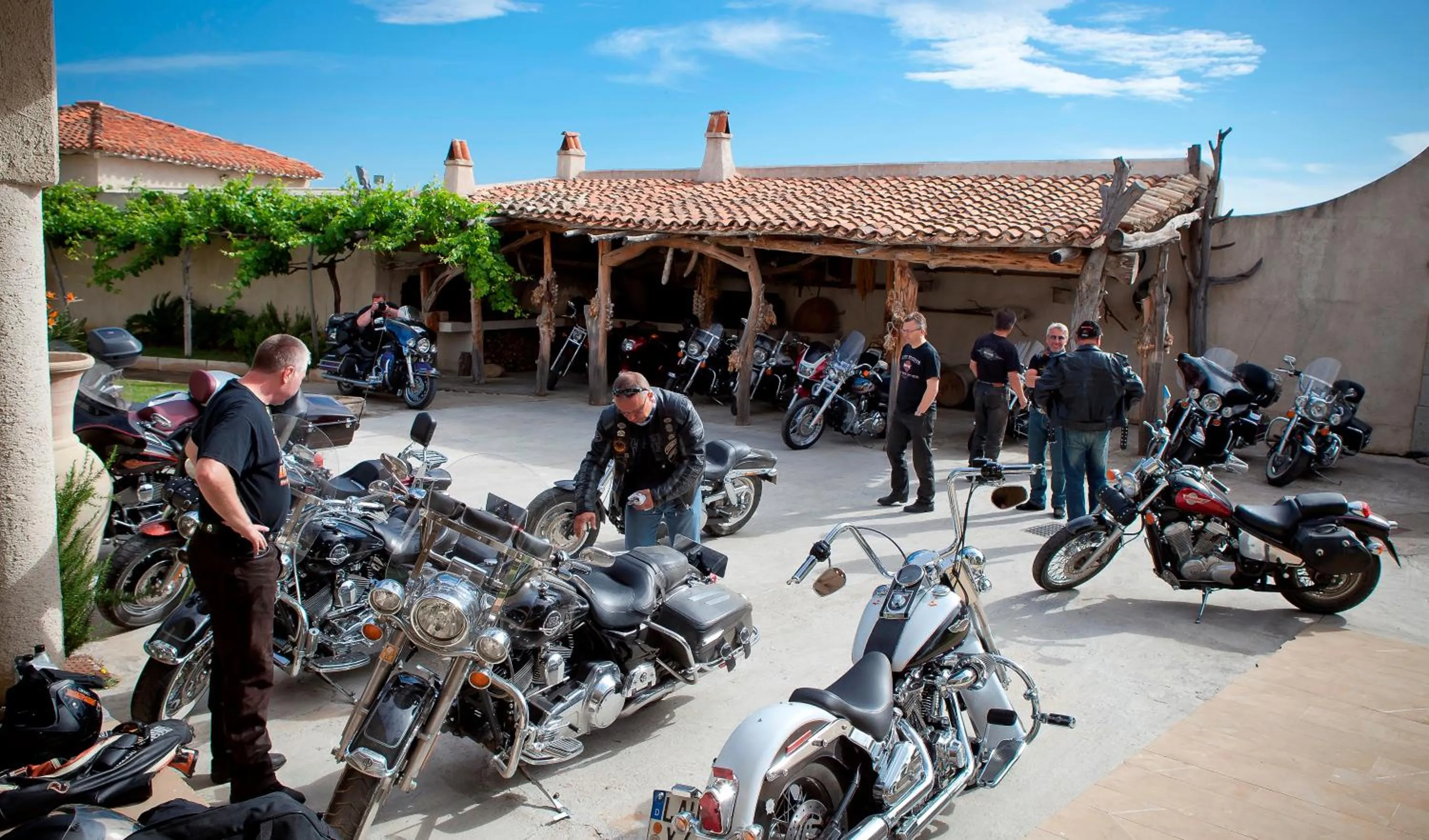 group of guests in Tartheshotel