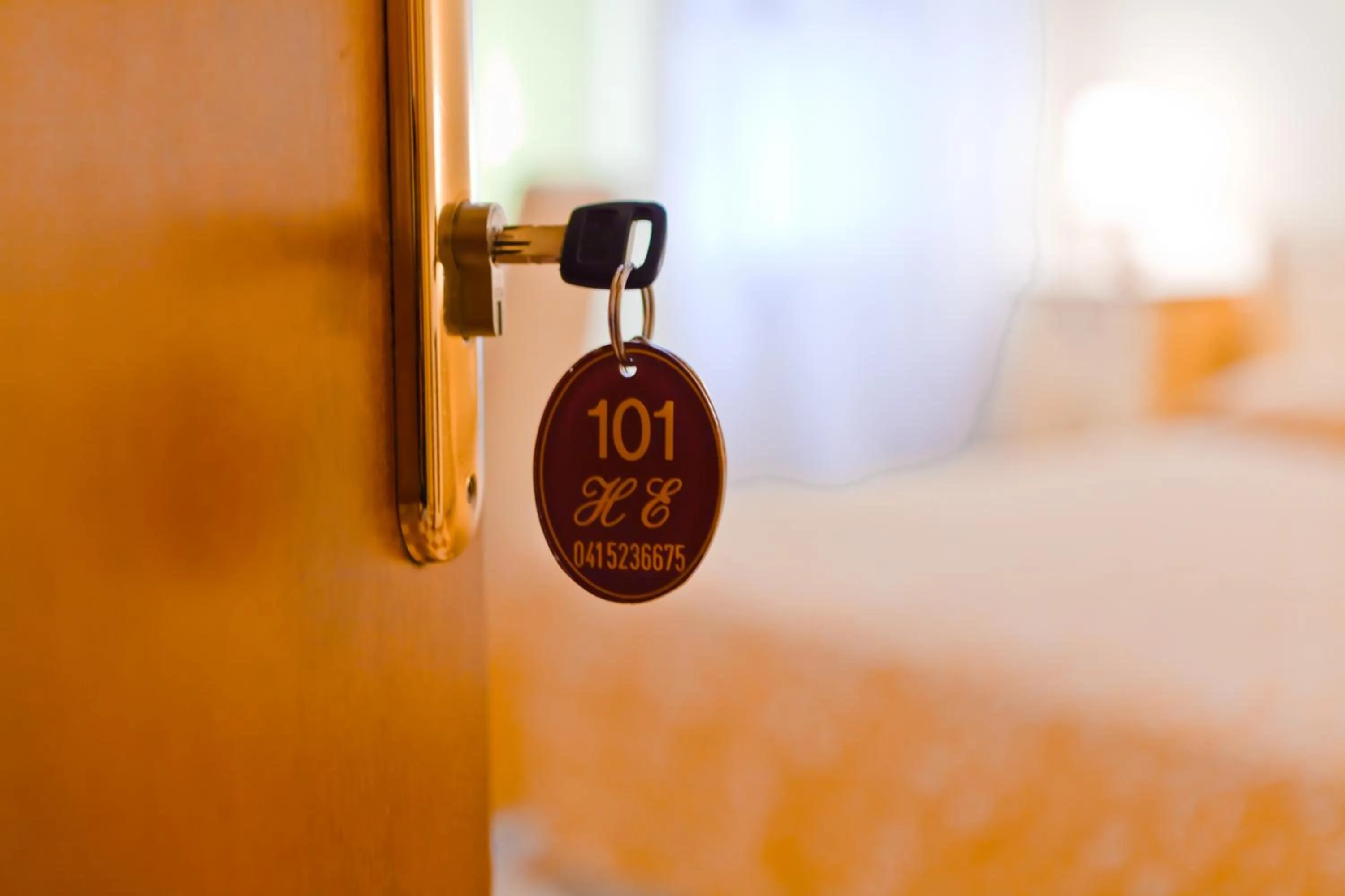 Decorative detail, Bed in Hotel Henry