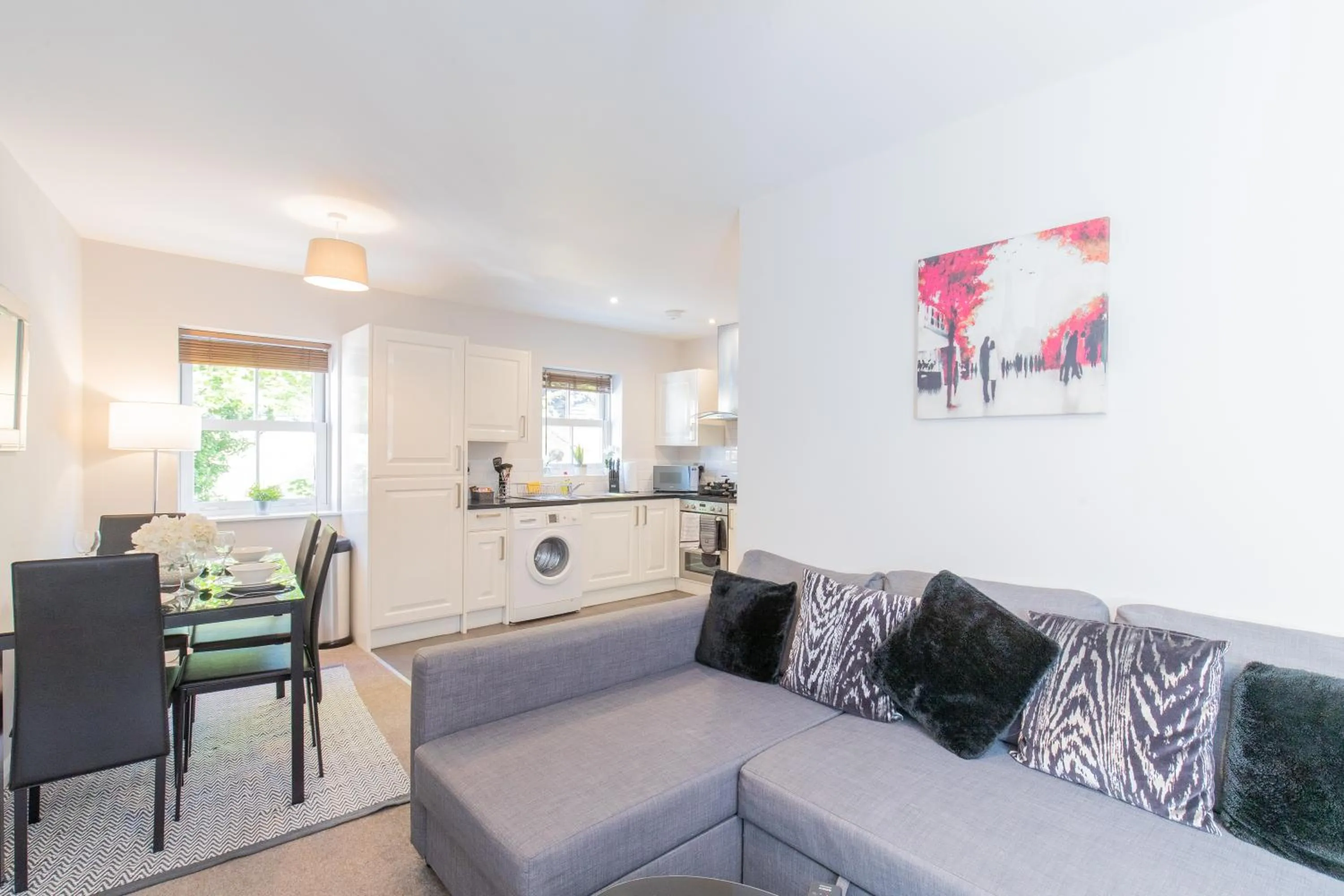 Living room in Velvet 2-bedroom apartment, Brewery Road, Hoddesdon