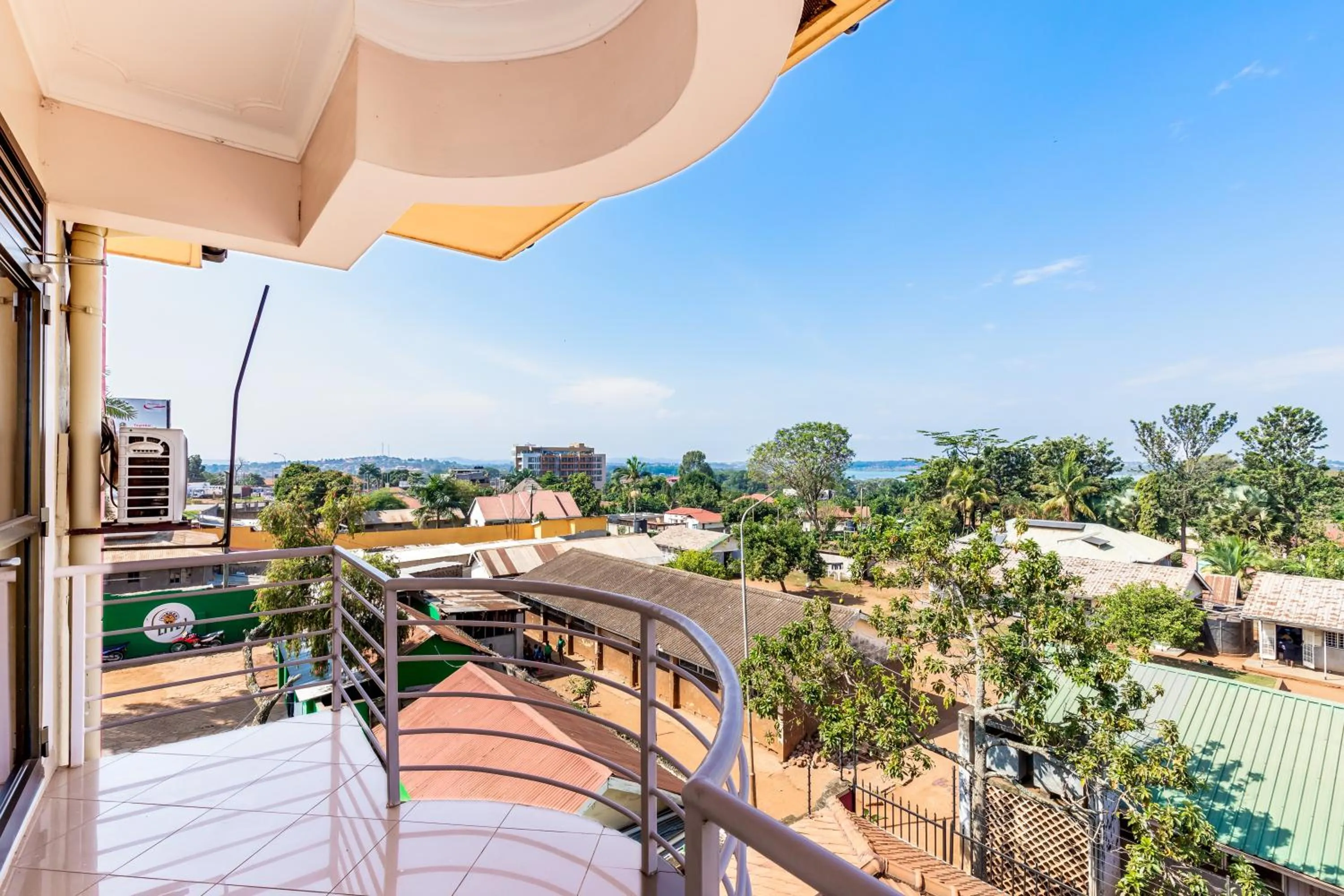 Balcony/Terrace in Entebbe Traveller's Hotel