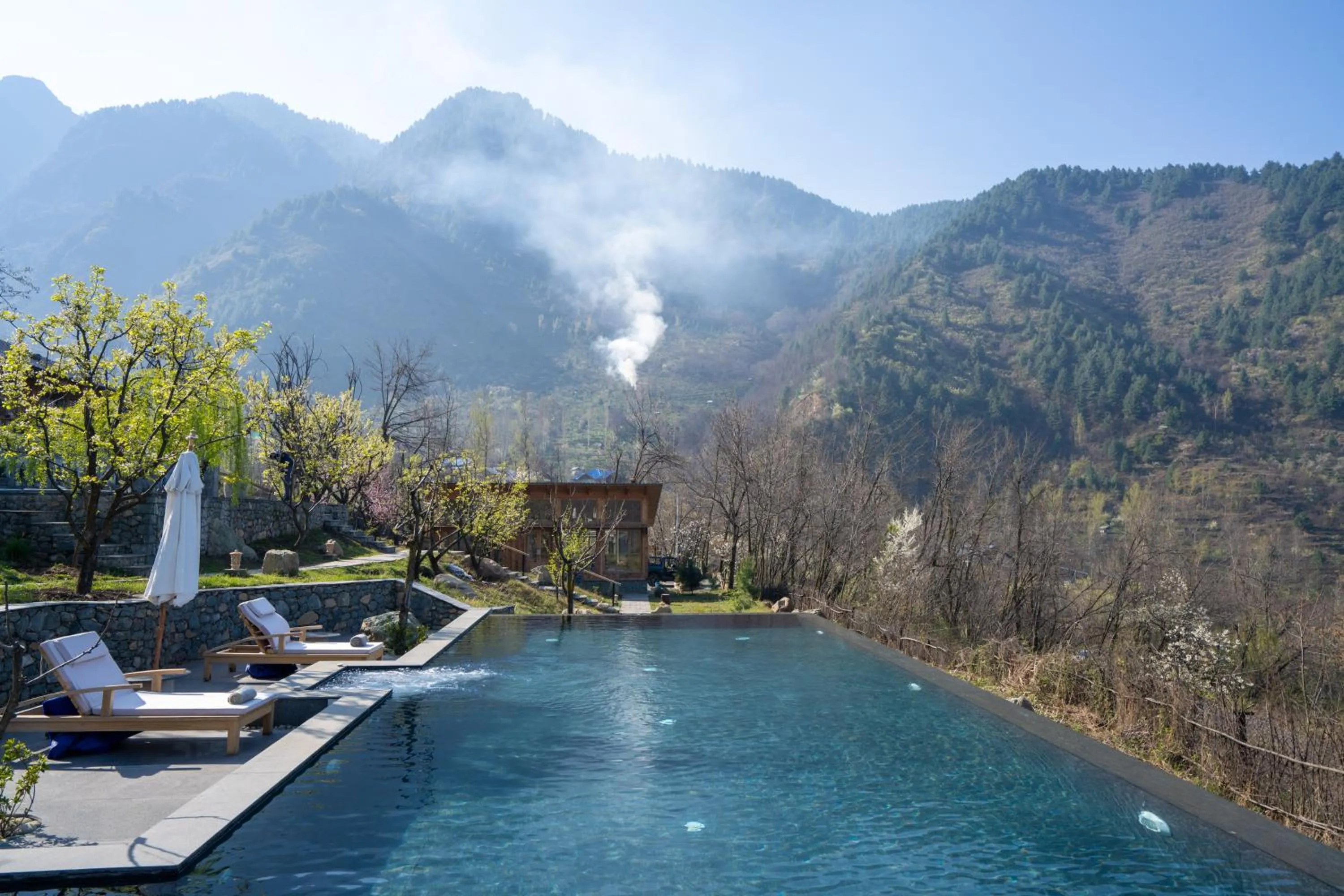 Pool view in Qayaam Gah