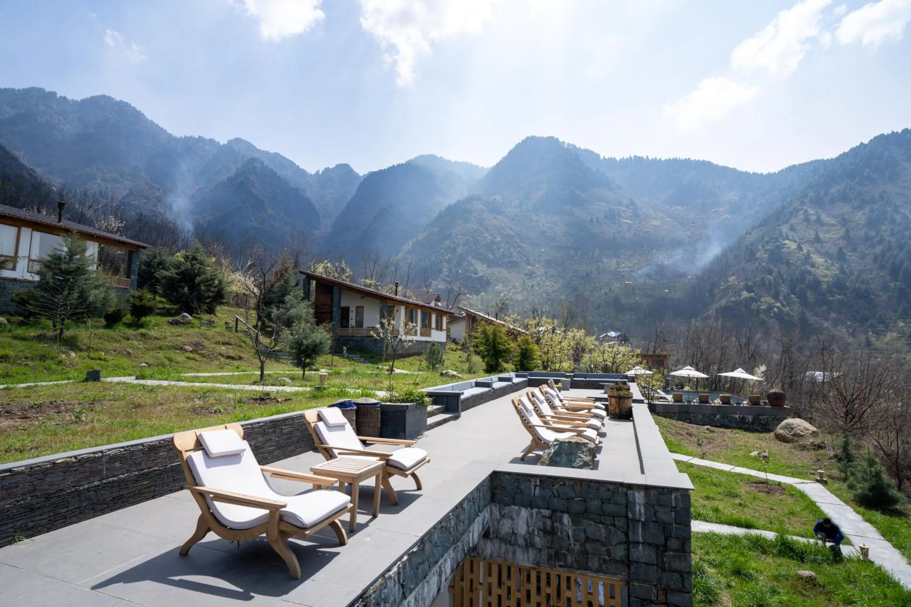 Garden view in Qayaam Gah