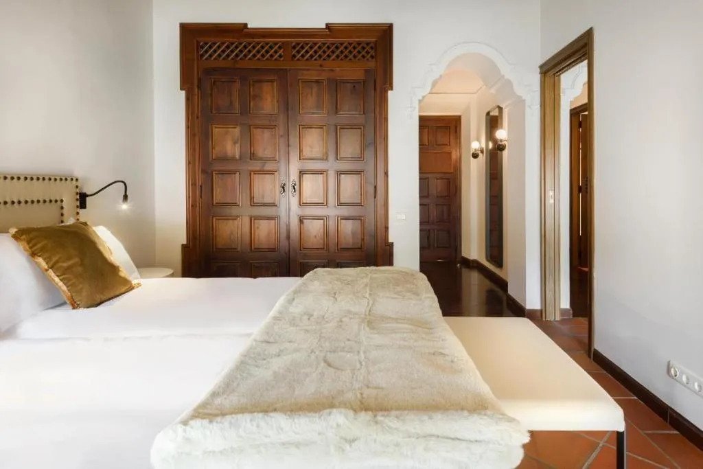 Bed in Hotel Palacio Matutano-Daudén