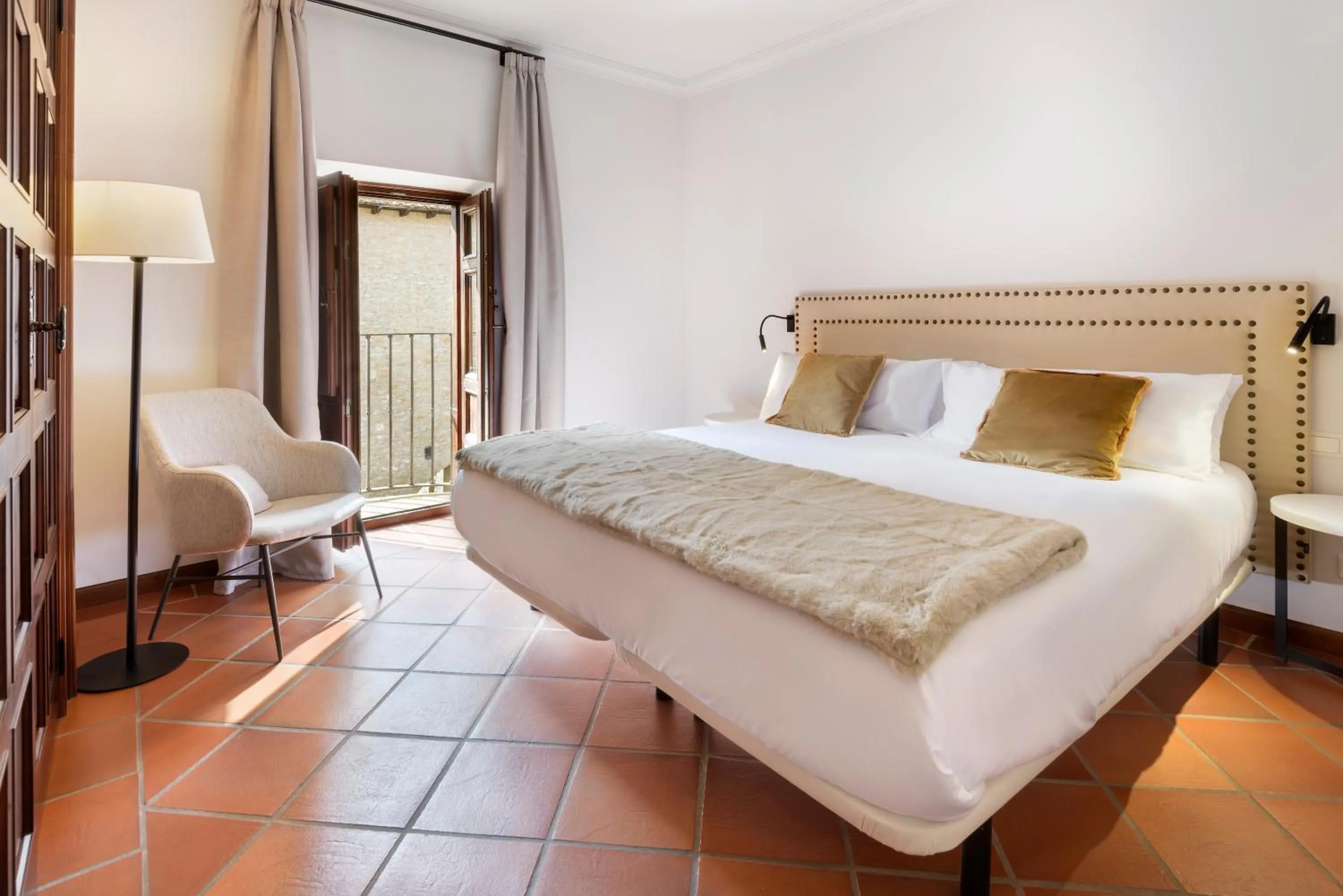 Bedroom, Bed in Hotel Palacio Matutano-Daudén