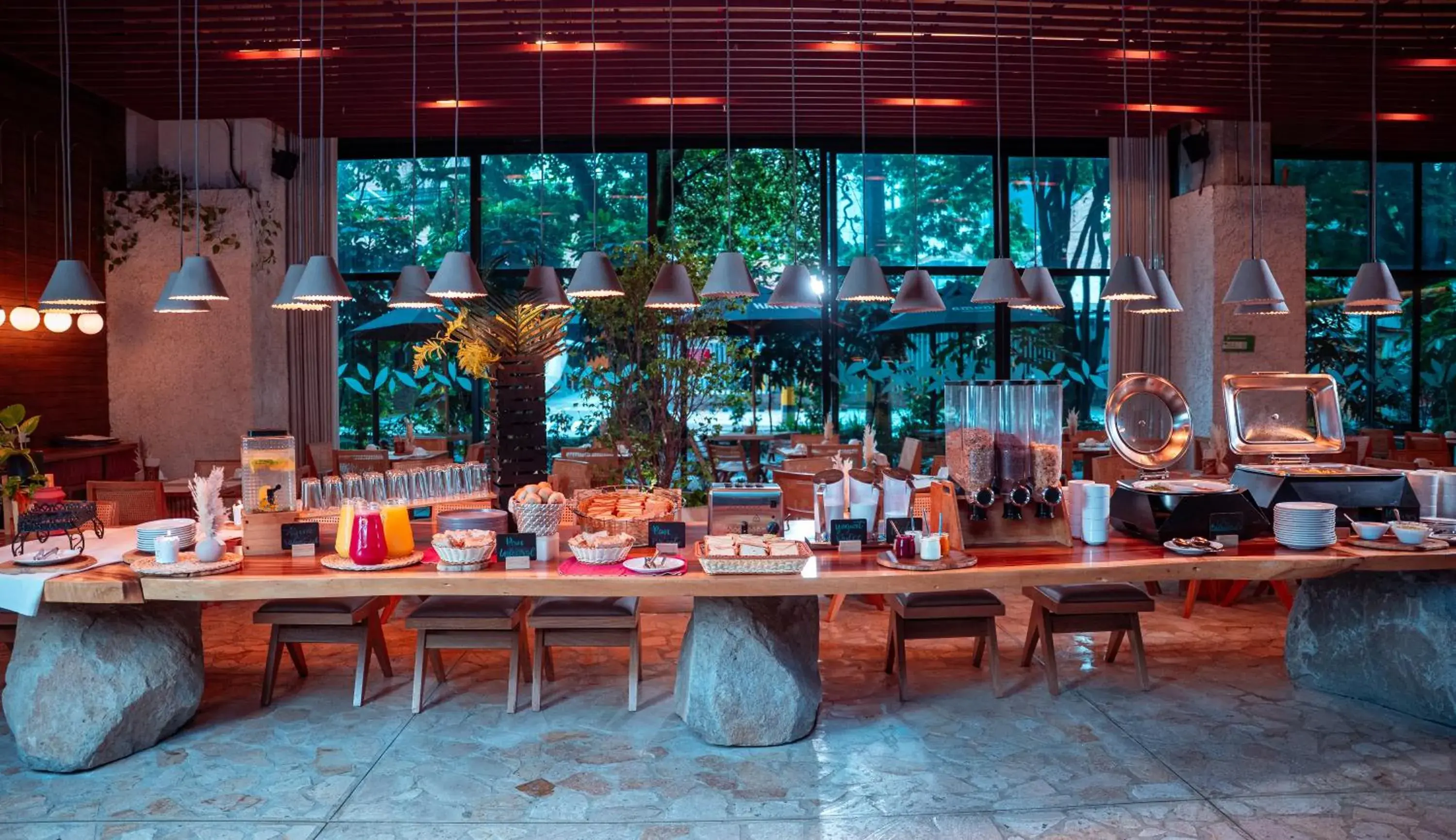 Buffet breakfast in Hashtag 98 Hotel By Jalo Buffet breakfast in Hashtag 98 Hotel By Jalo