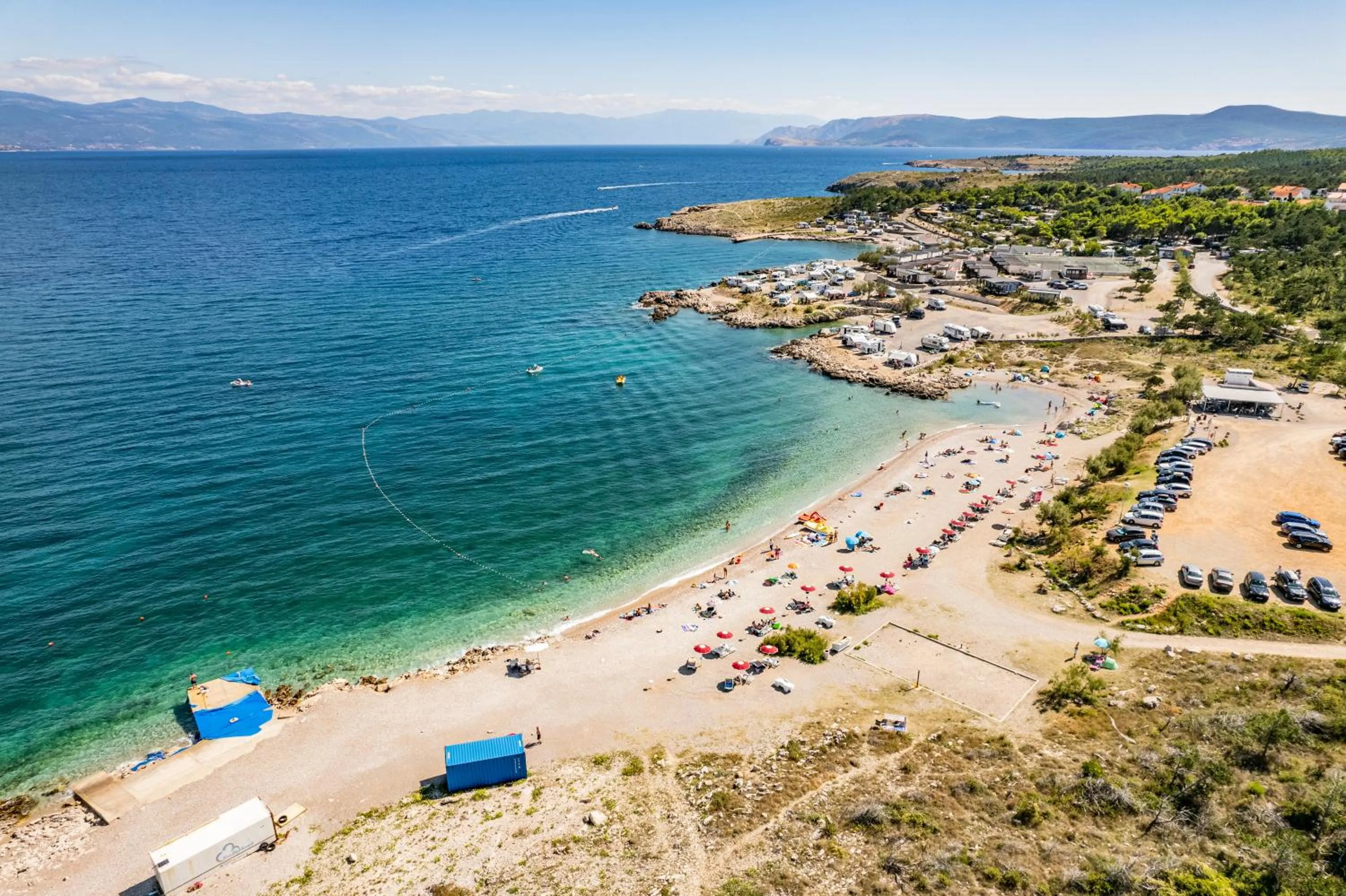 Beach in Mobile Homes Krk Silo