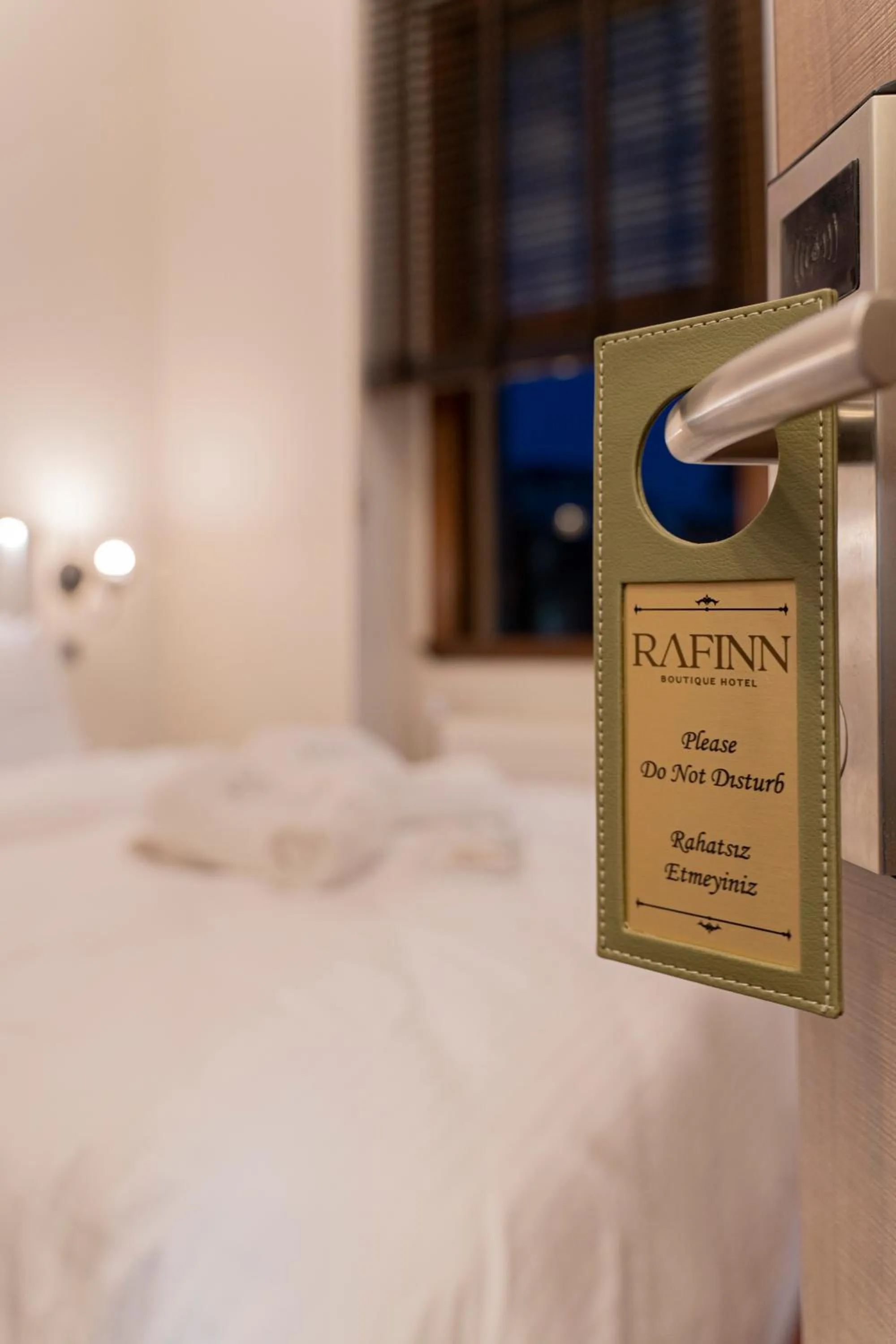 Decorative detail, Bed in Rafinn Hotel