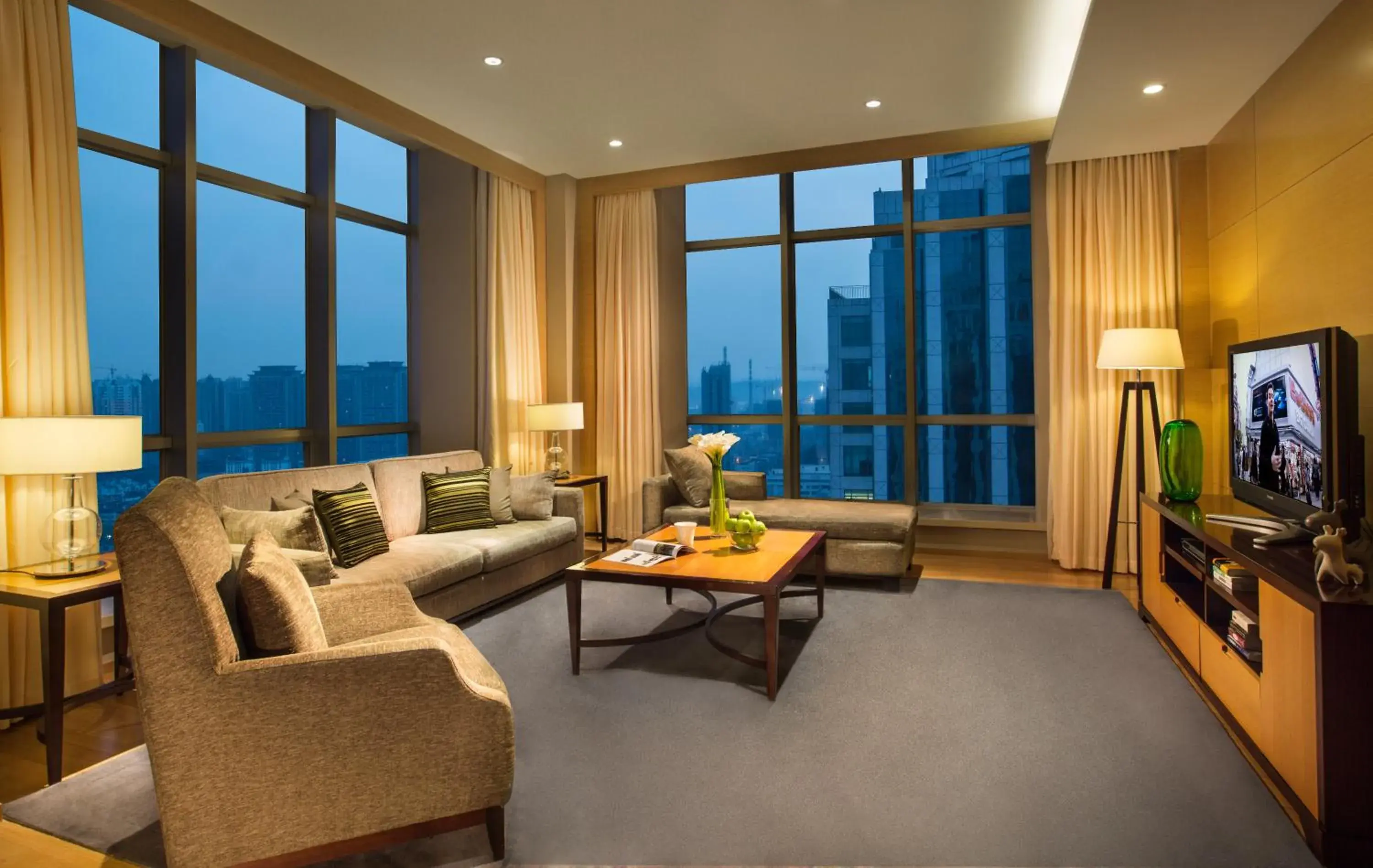 Living room in Somerset Grand Central Dalian Living room in Somerset Grand Central Dalian