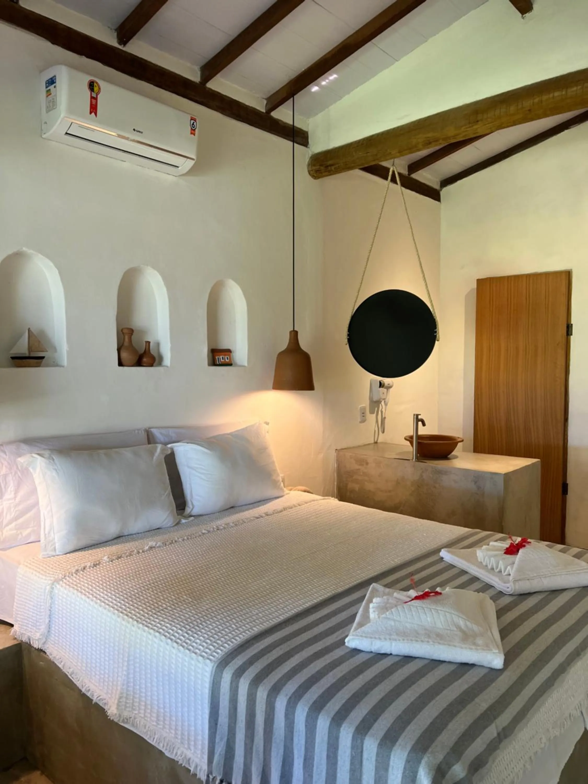 Bed in Pousada Quintal Caraíva