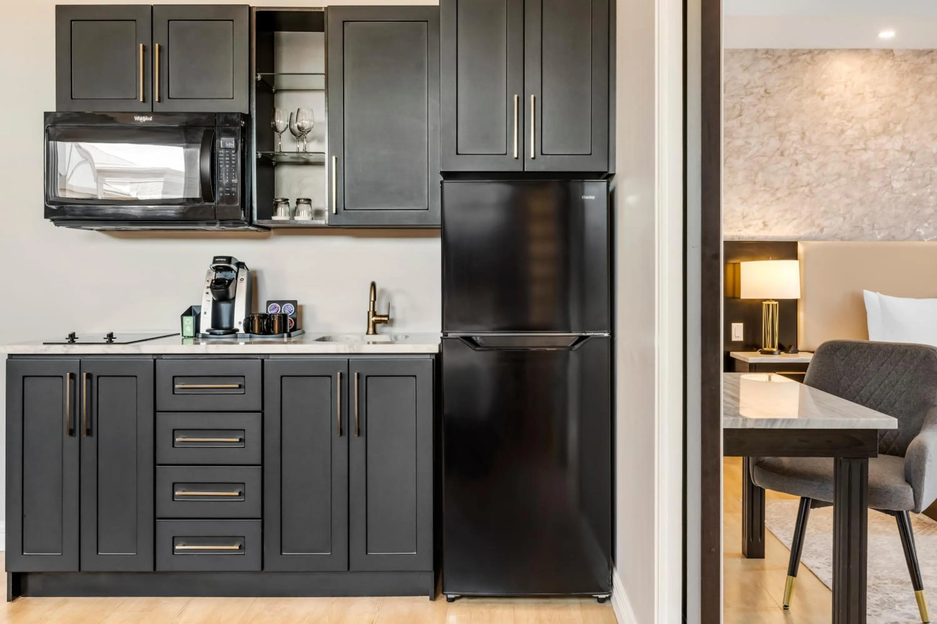 Kitchen or kitchenette in Halifax Tower Hotel & Conference Centre, an Ascend Collection Hotel