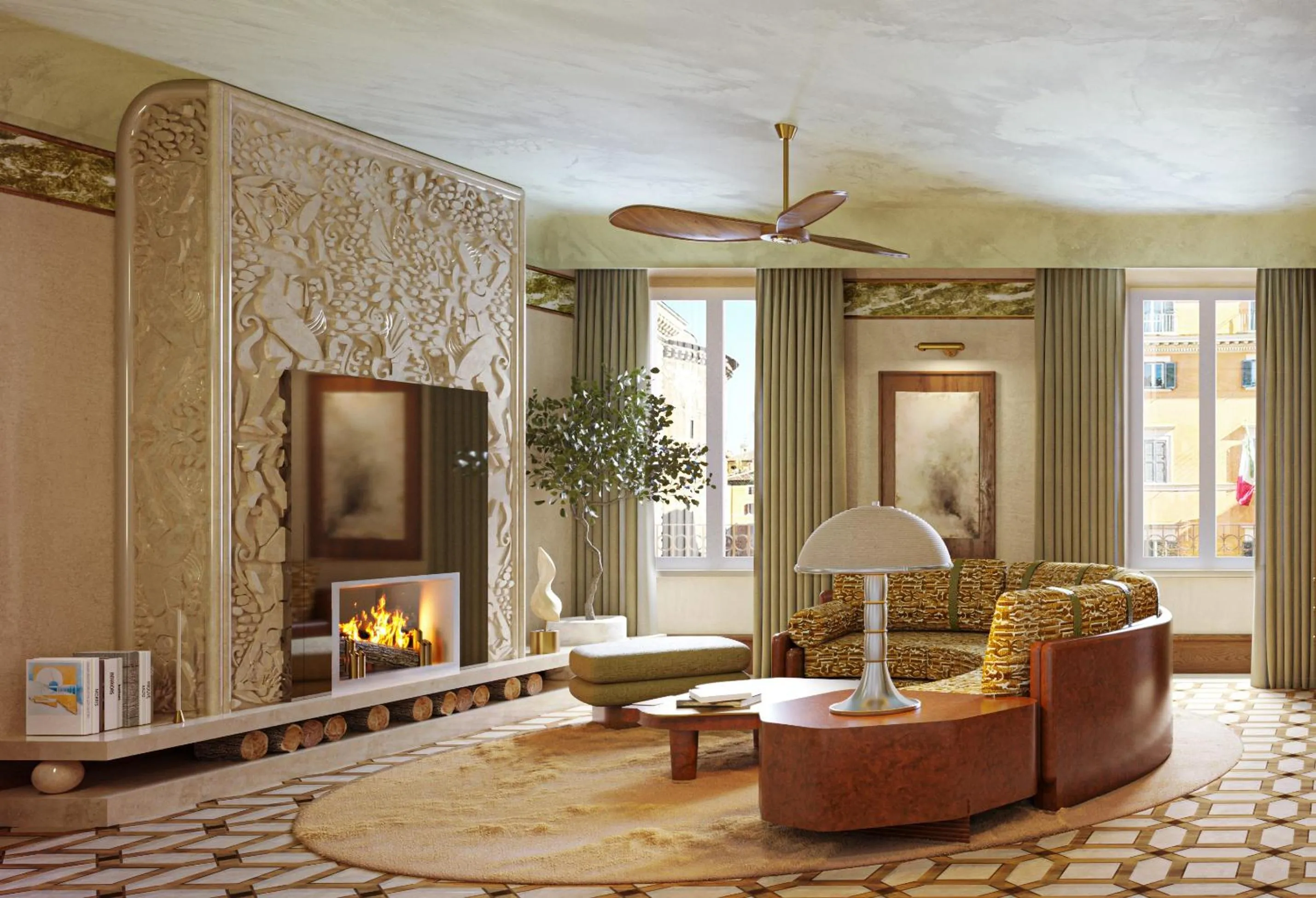 Living room in Orient Express La Minerva