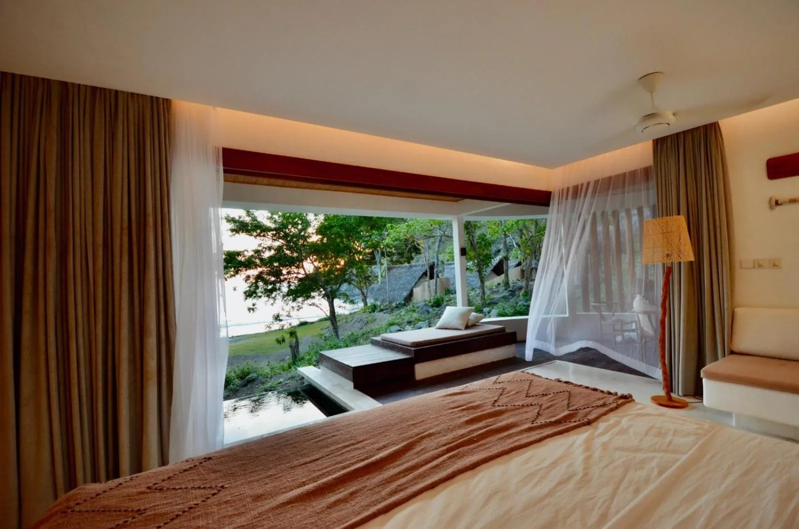 View (from property/room), Bed in Kirana Retreat - Beach Front Resort
