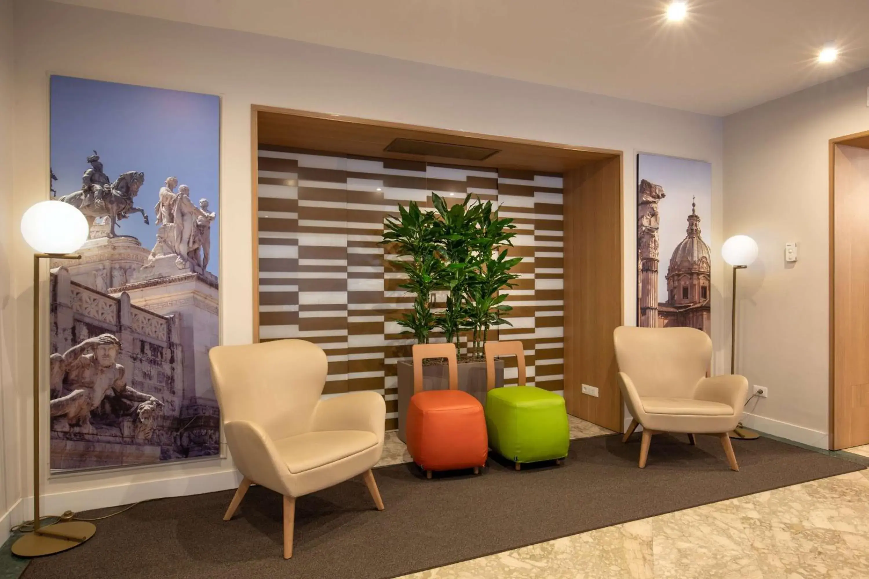 Lobby or reception in Cosmopolita Rome Colosseum, Tapestry Collection by Hilton Lobby or reception in Cosmopolita Rome Colosseum, Tapestry Collection by Hilton