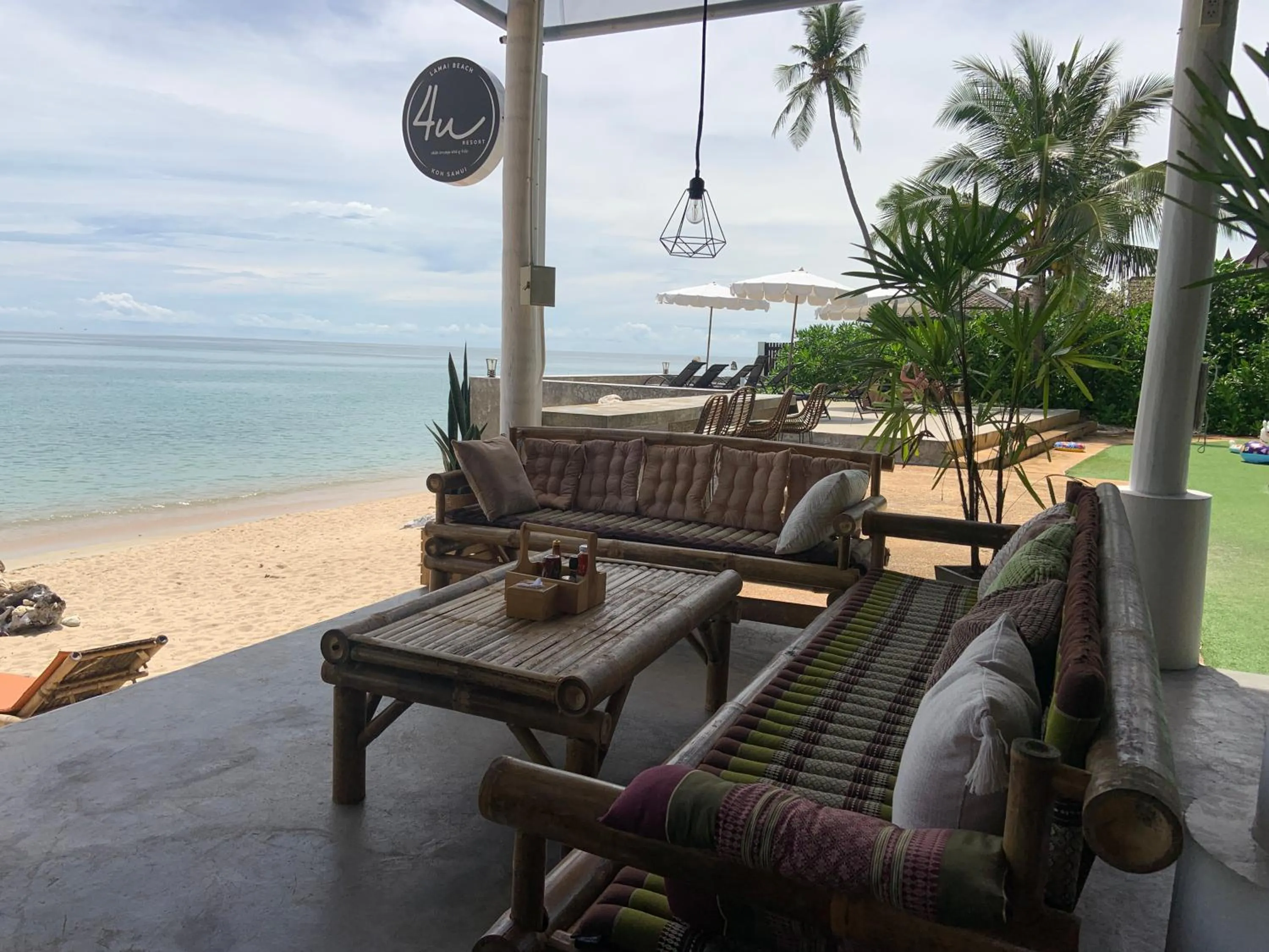 Seating area in 4U Resort Samui