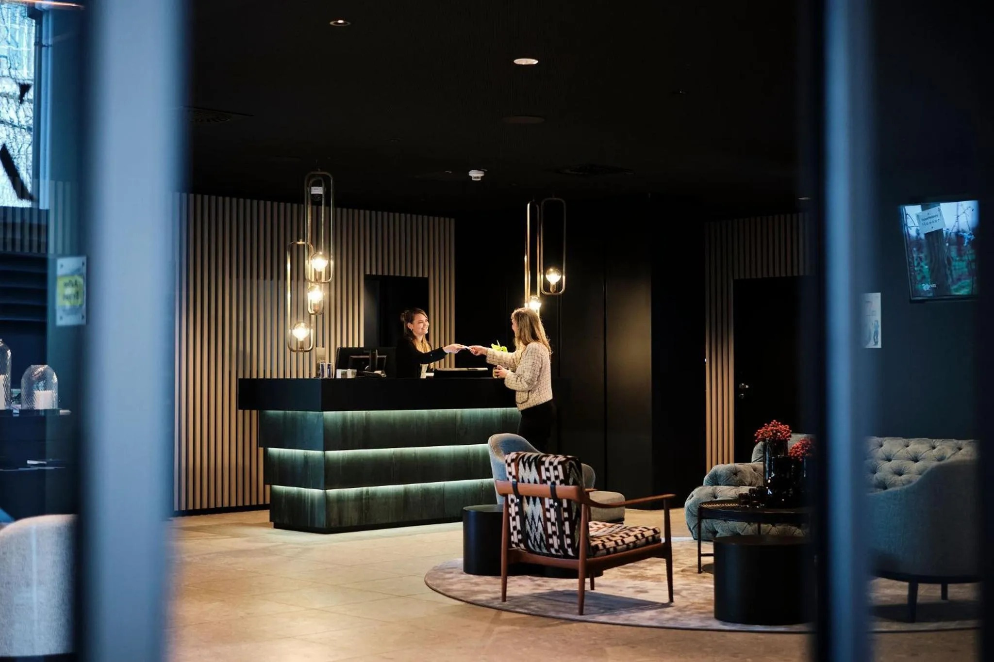 Lobby or reception in 4K