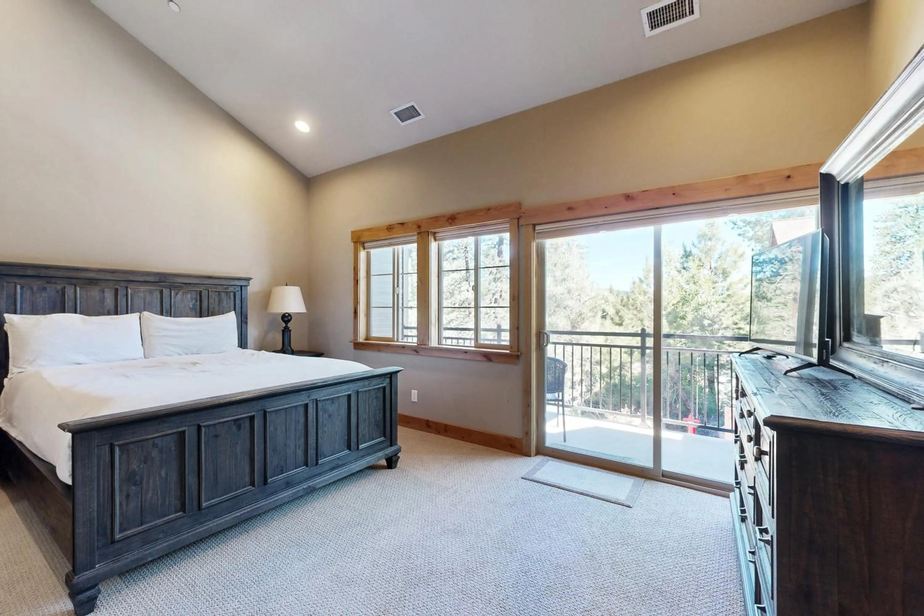Bed in Walk-Friendly Truckee House